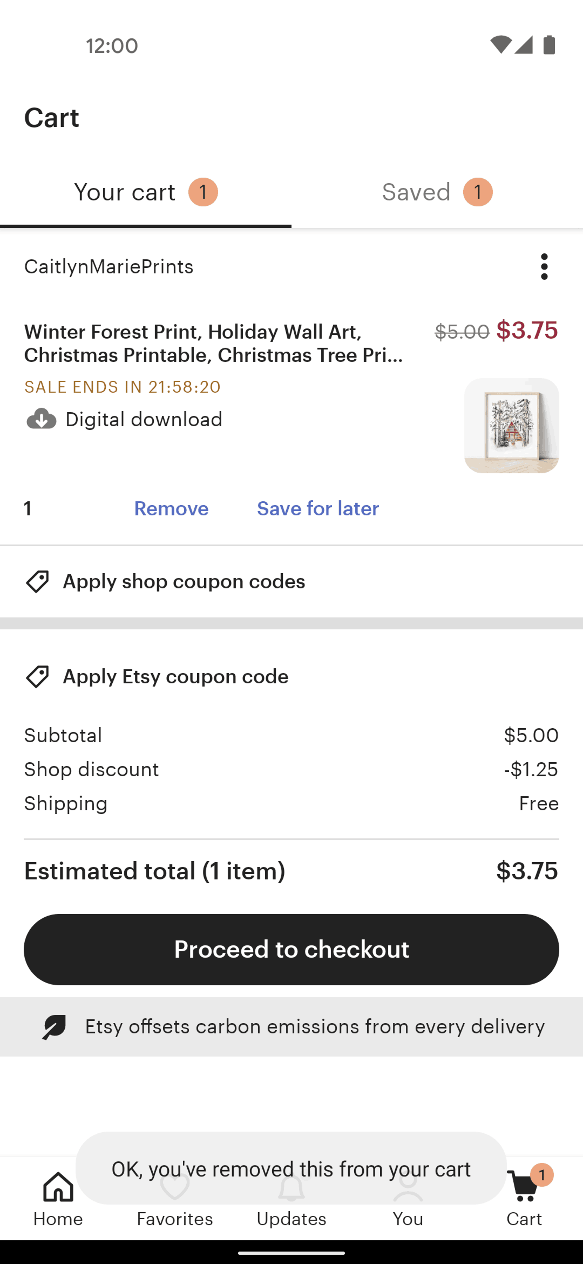 Etsy Android Shopping interface screenshot 18
