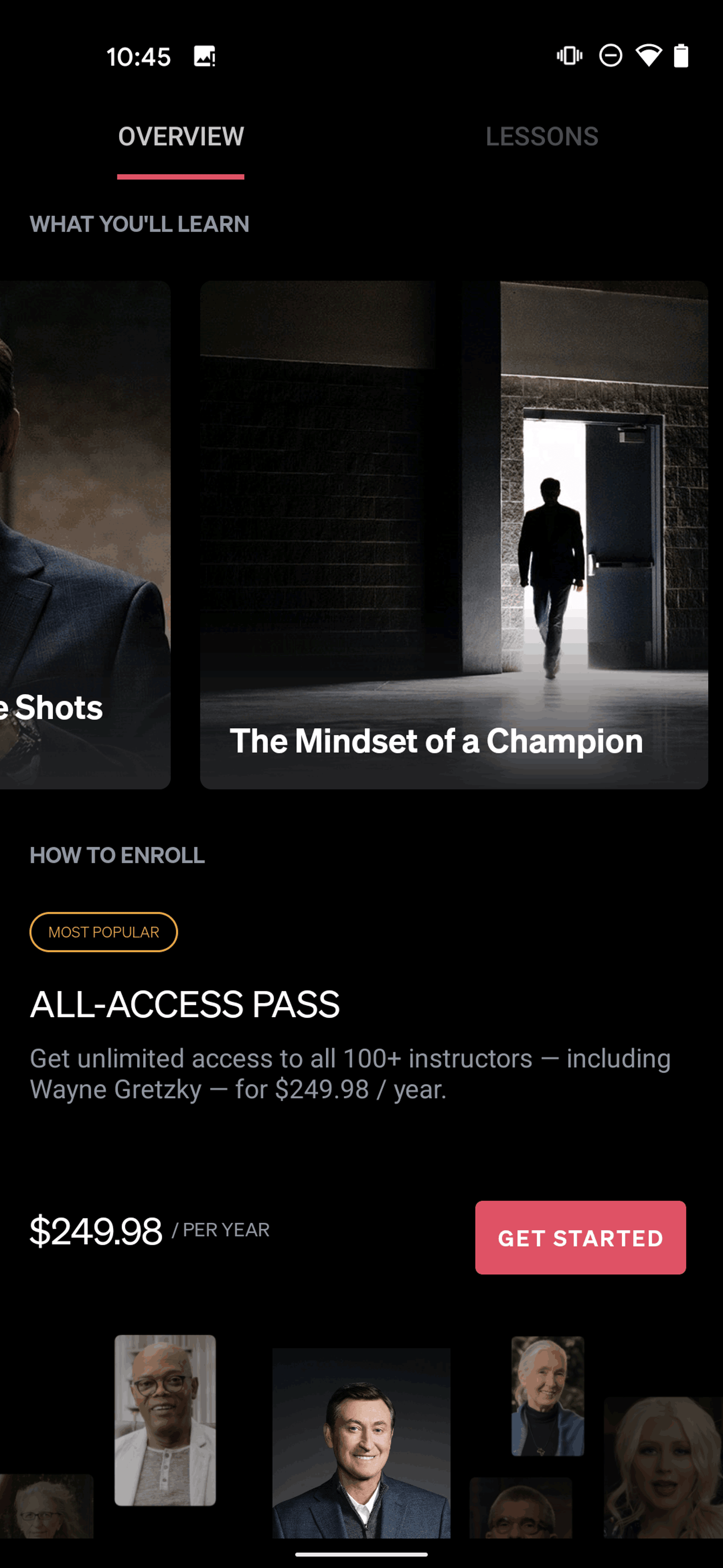 MasterClass Android Education interface screenshot 20