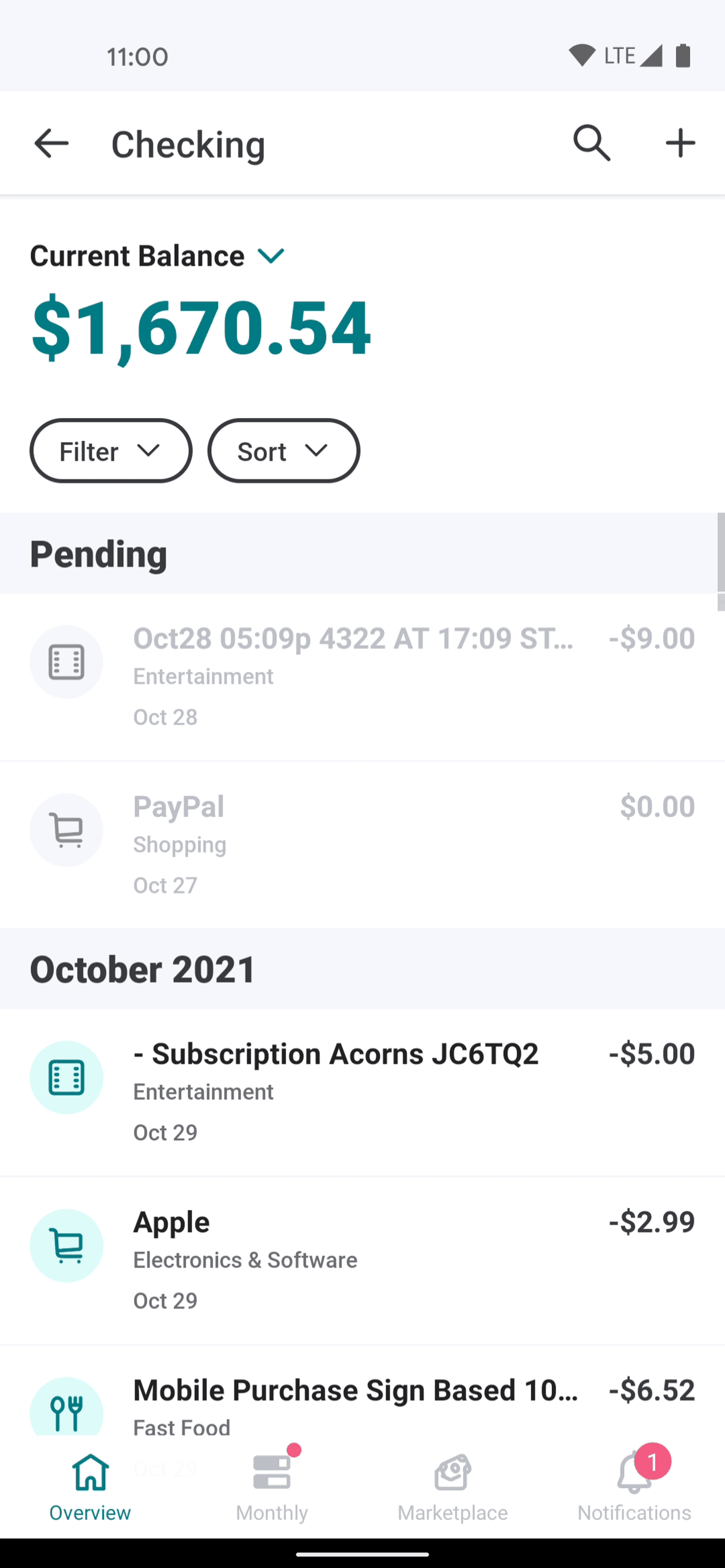 Mint Android Finance interface screenshot 23