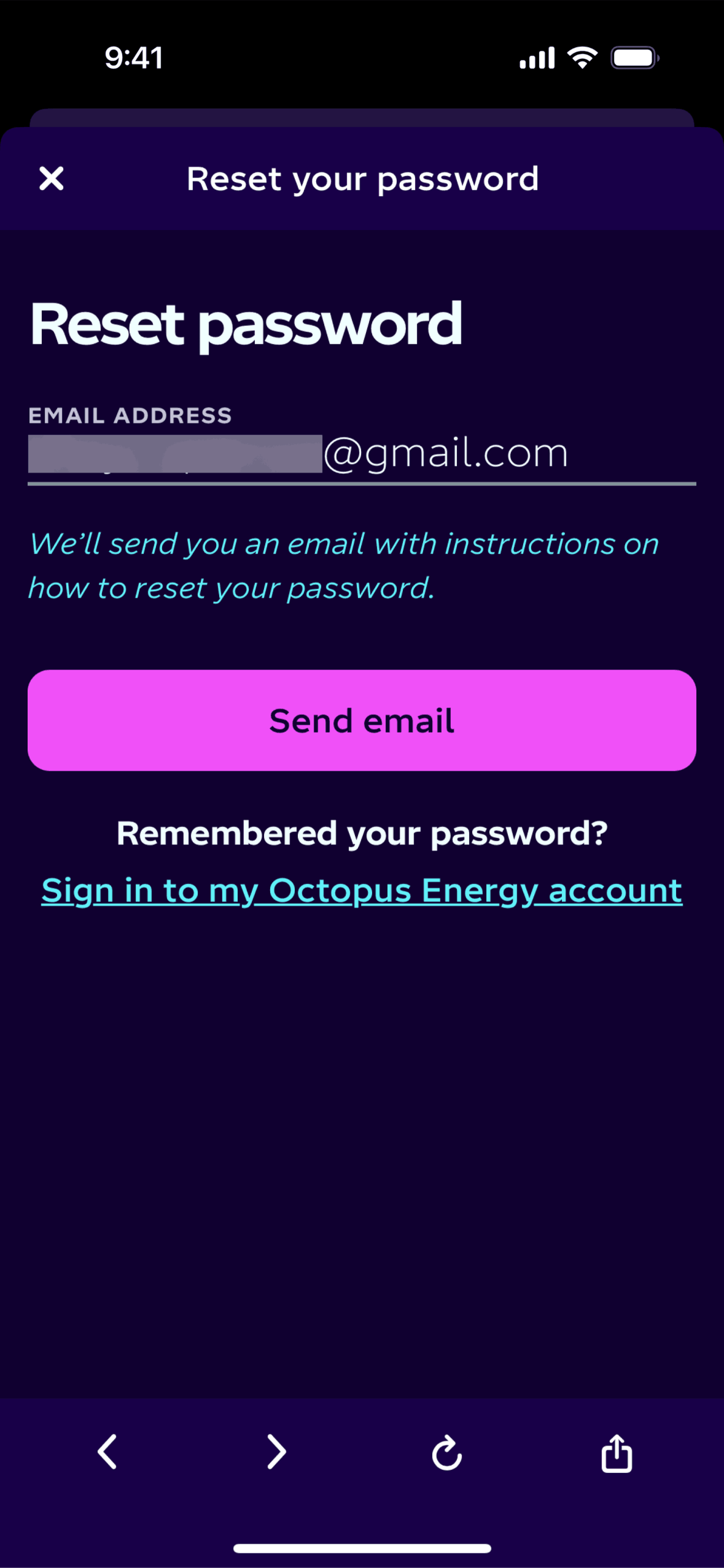 Octopus Energy iOS Utilities interface screenshot 9