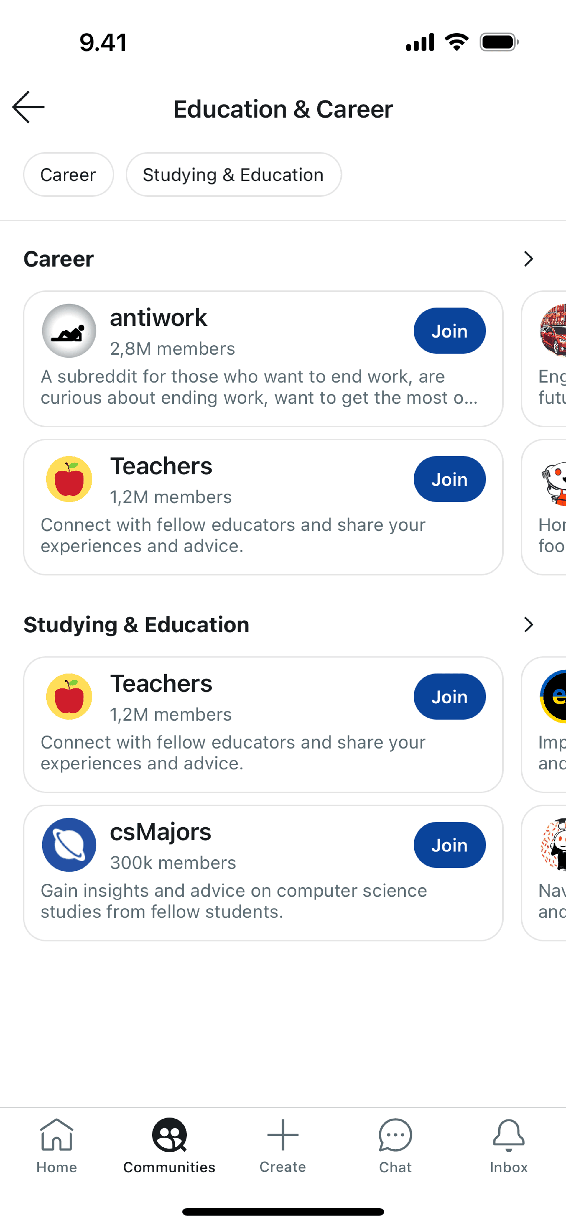 Reddit iOS Social Networking interface screenshot 18