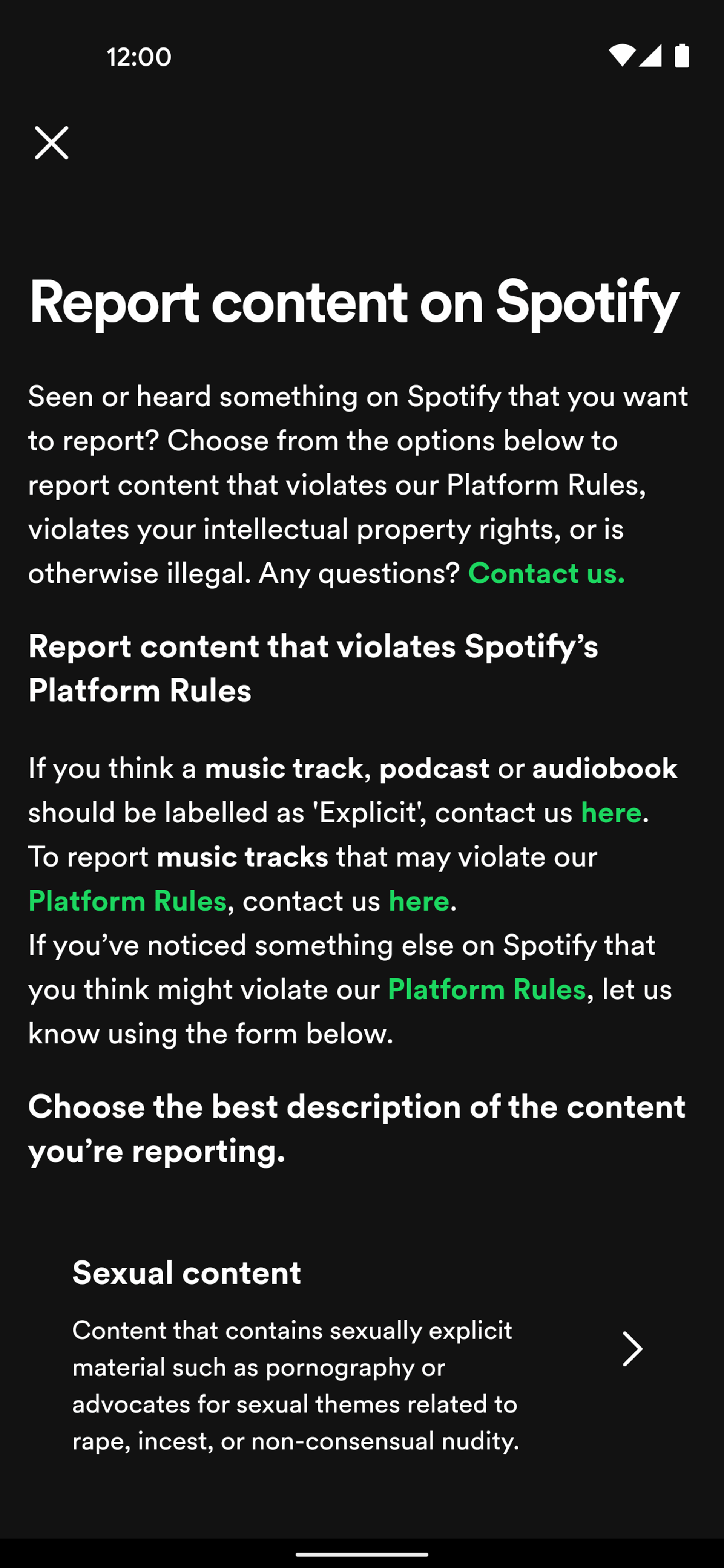 Spotify Android Music & Audio interface screenshot 11