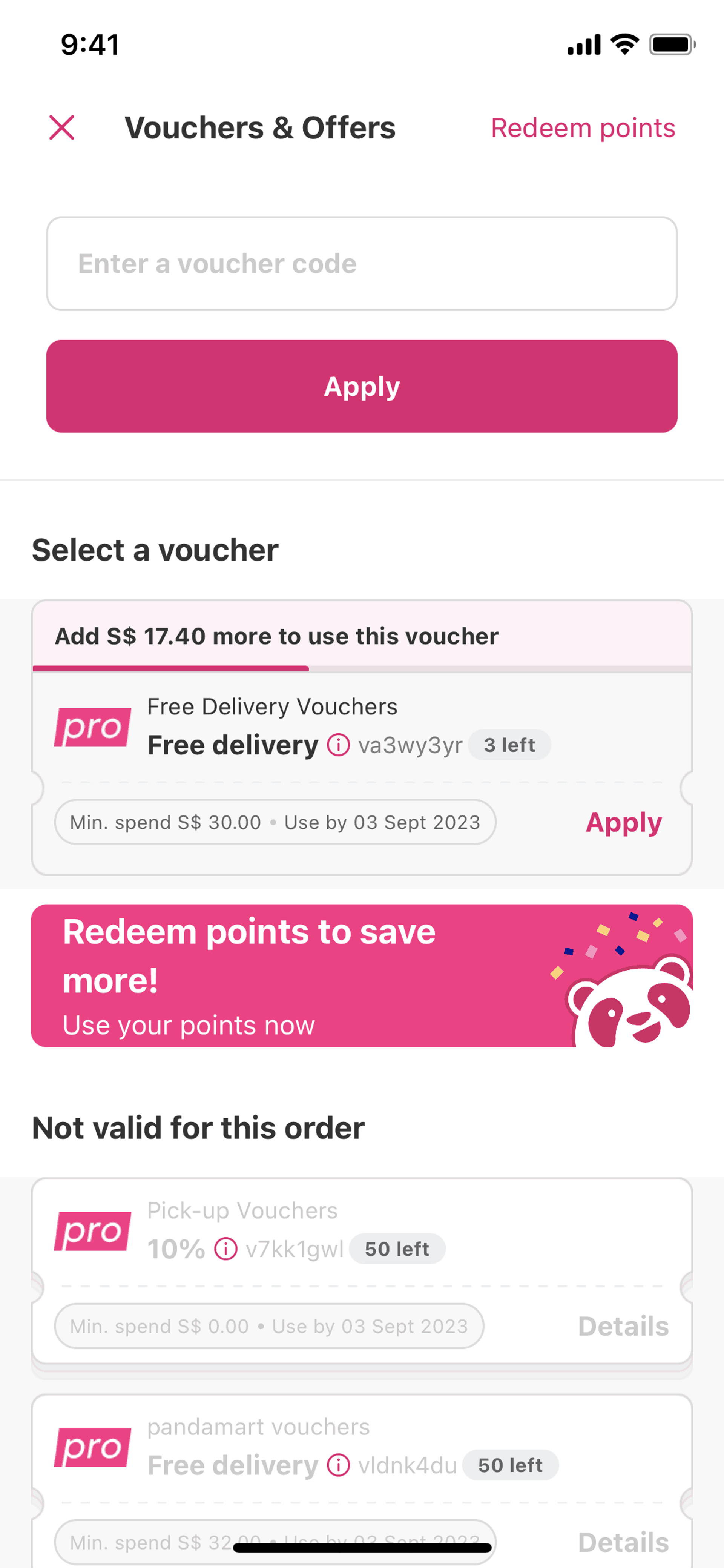 foodpanda iOS Food & Drink interface screenshot 5