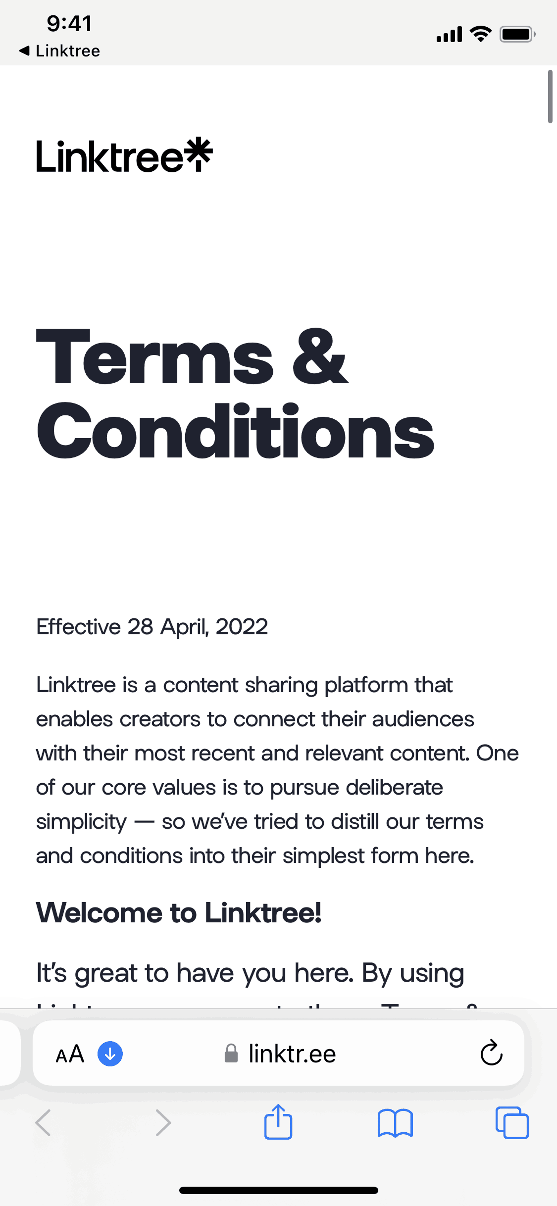 Linktree iOS Social Networking interface screenshot 22