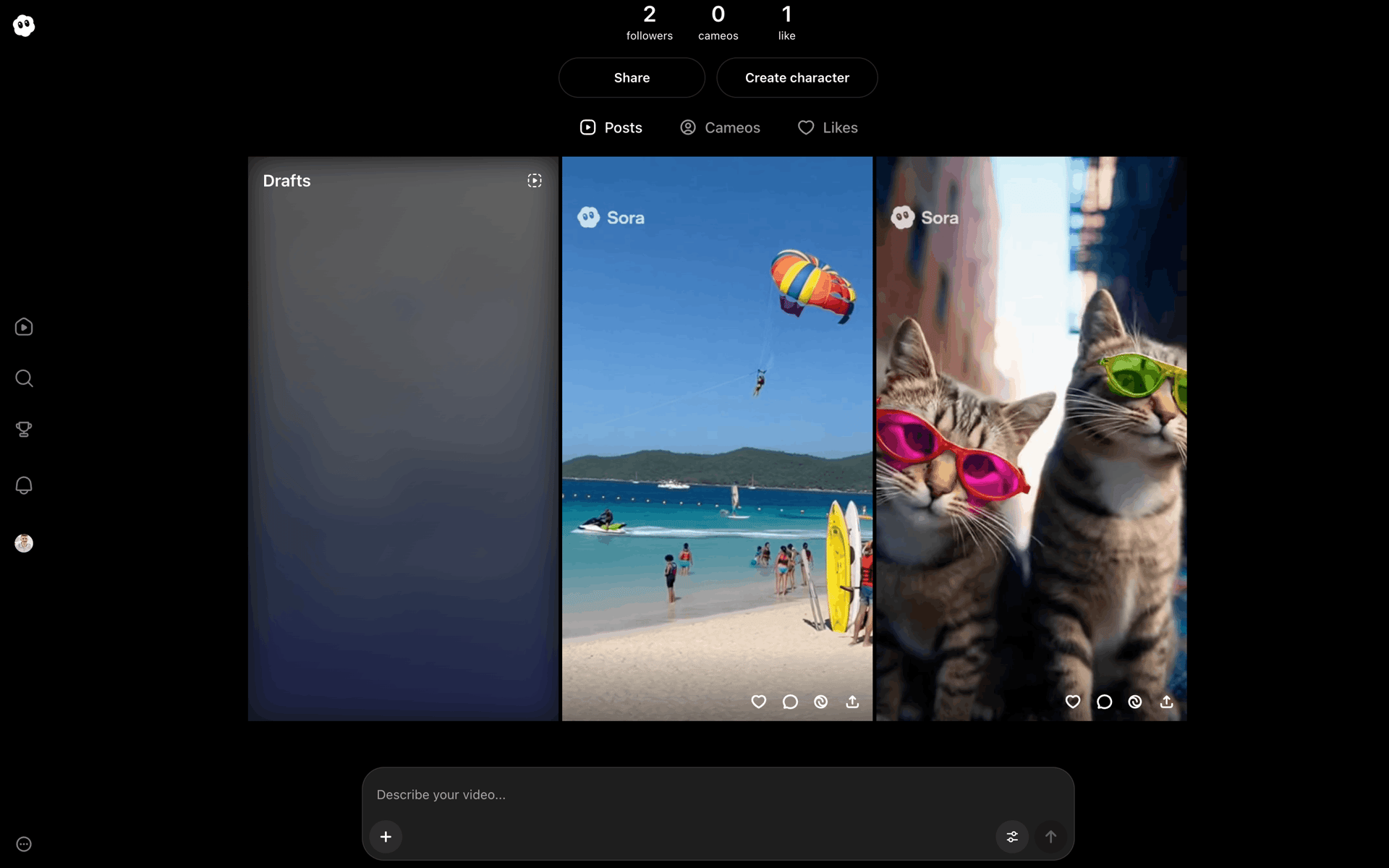 Sora Web AI interface screenshot 20
