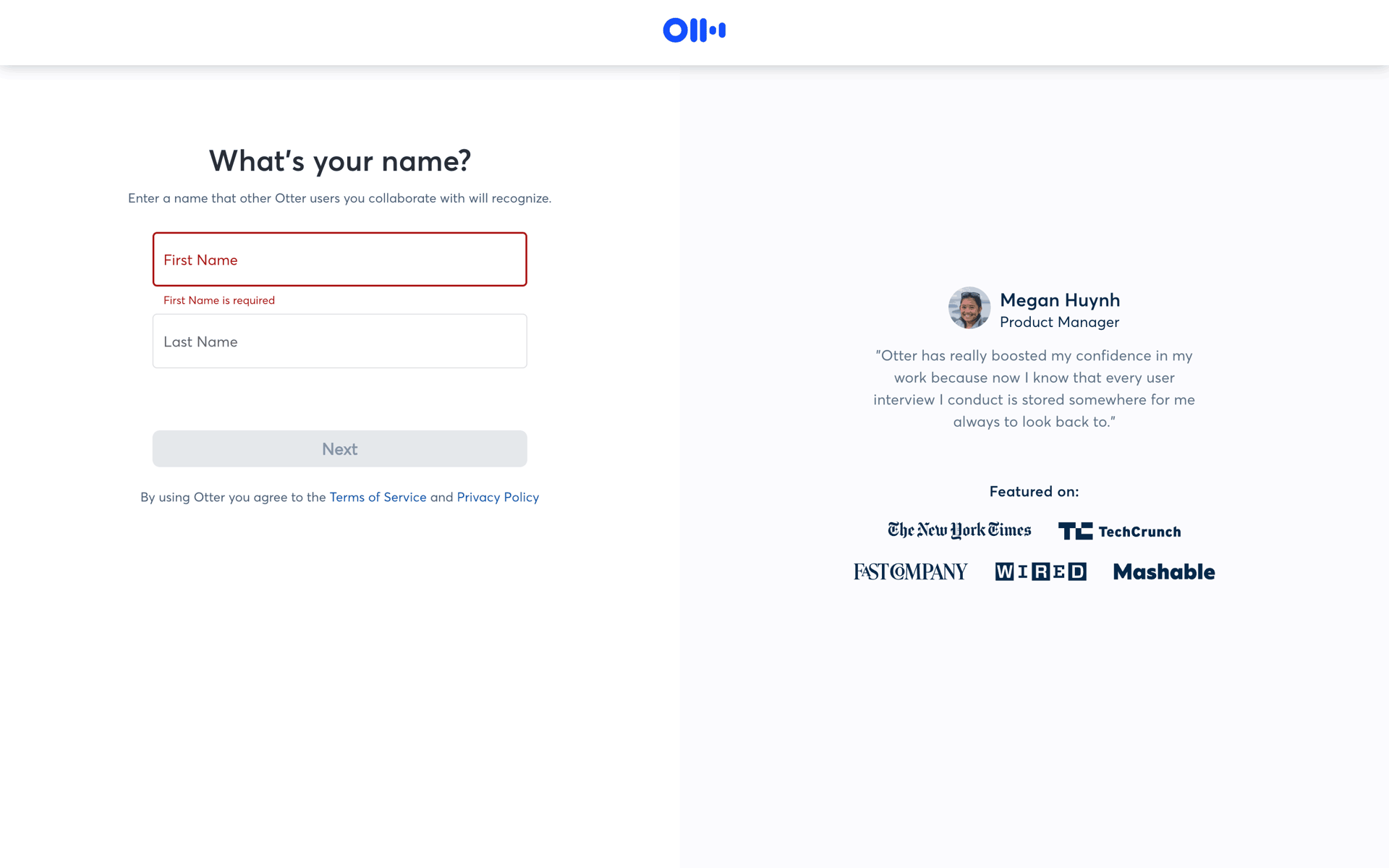 Otter.ai Web AI interface screenshot 8