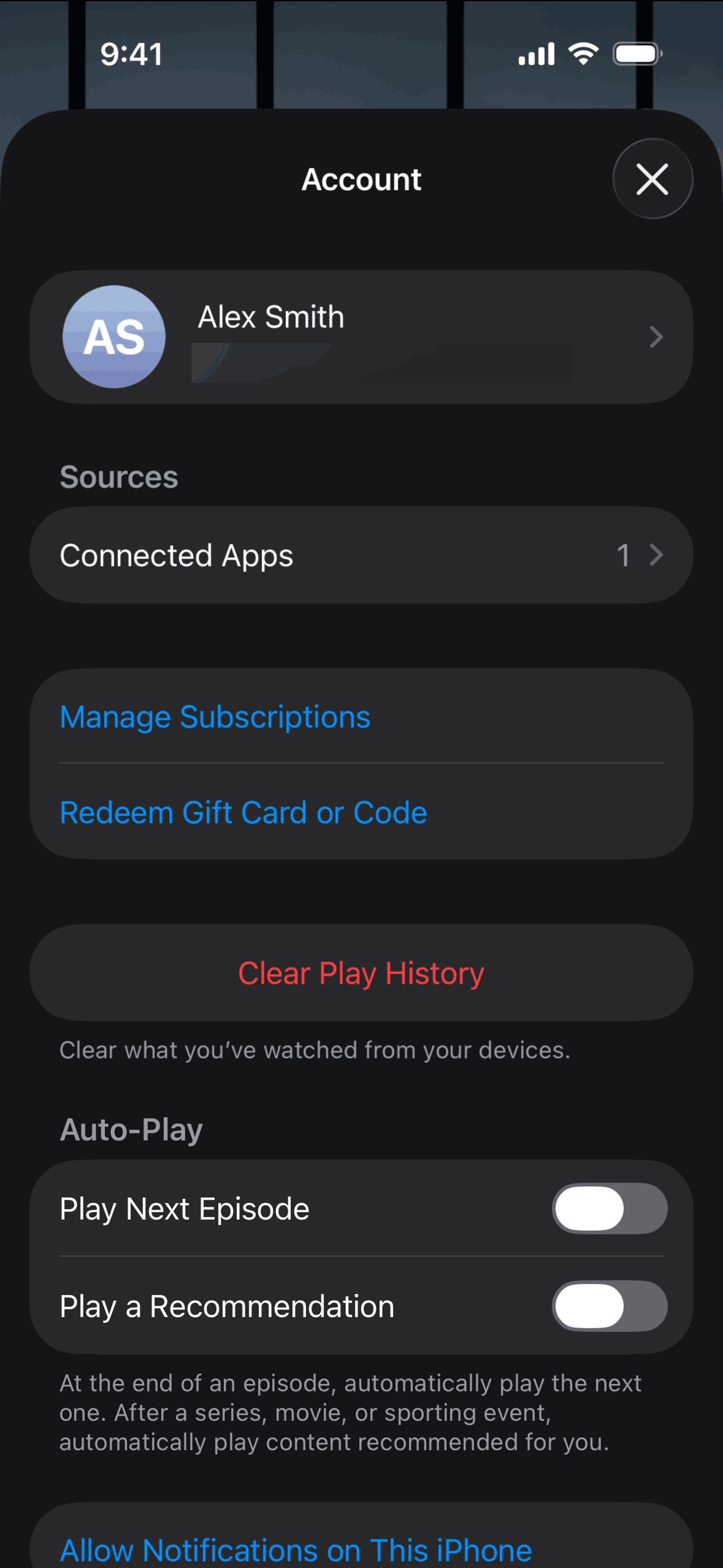 Apple TV iOS Entertainment interface screenshot 17
