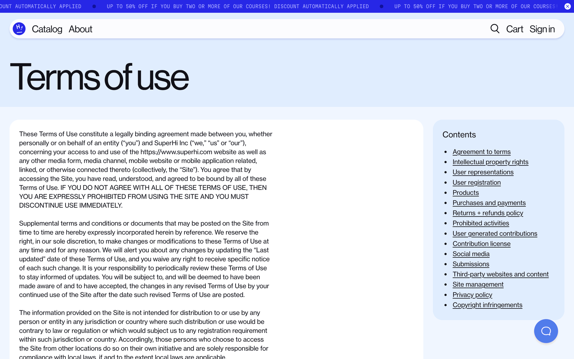 SuperHi Web Education interface screenshot 23