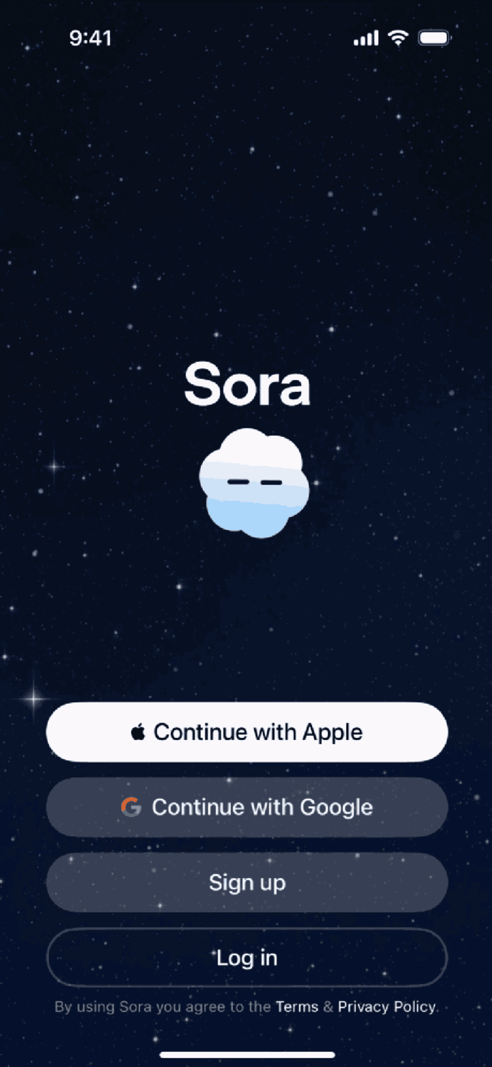 Sora iOS AI interface screenshot 1