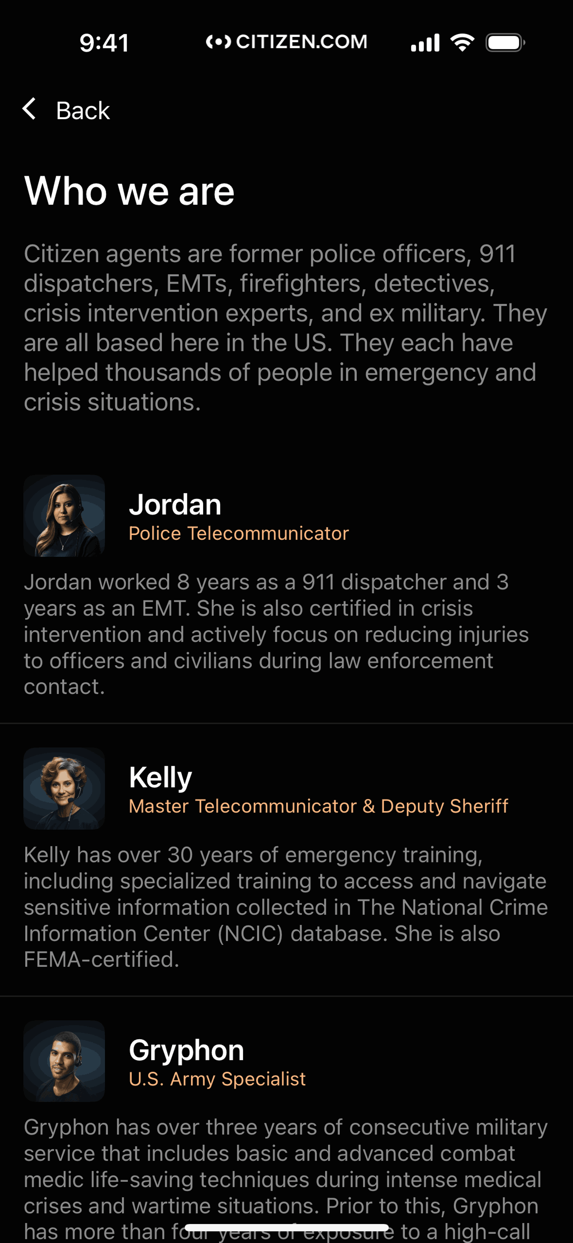 Citizen iOS News interface screenshot 21
