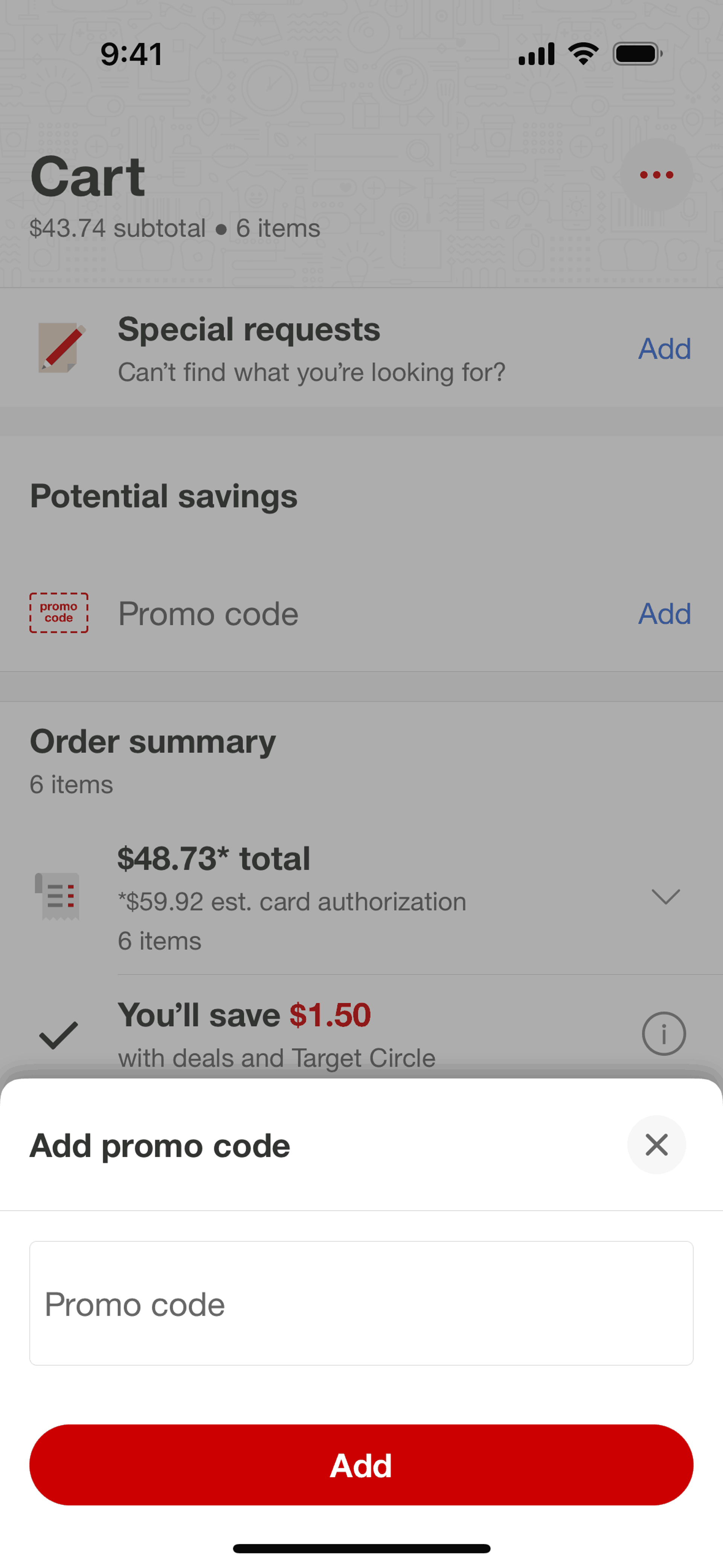 Target iOS Shopping interface screenshot 22