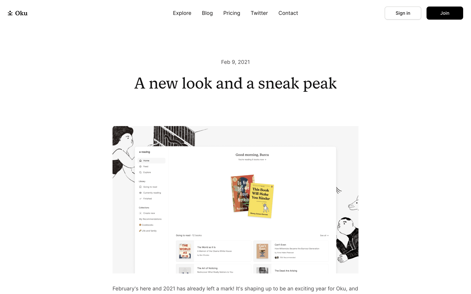 Oku Web Lifestyle interface screenshot 17