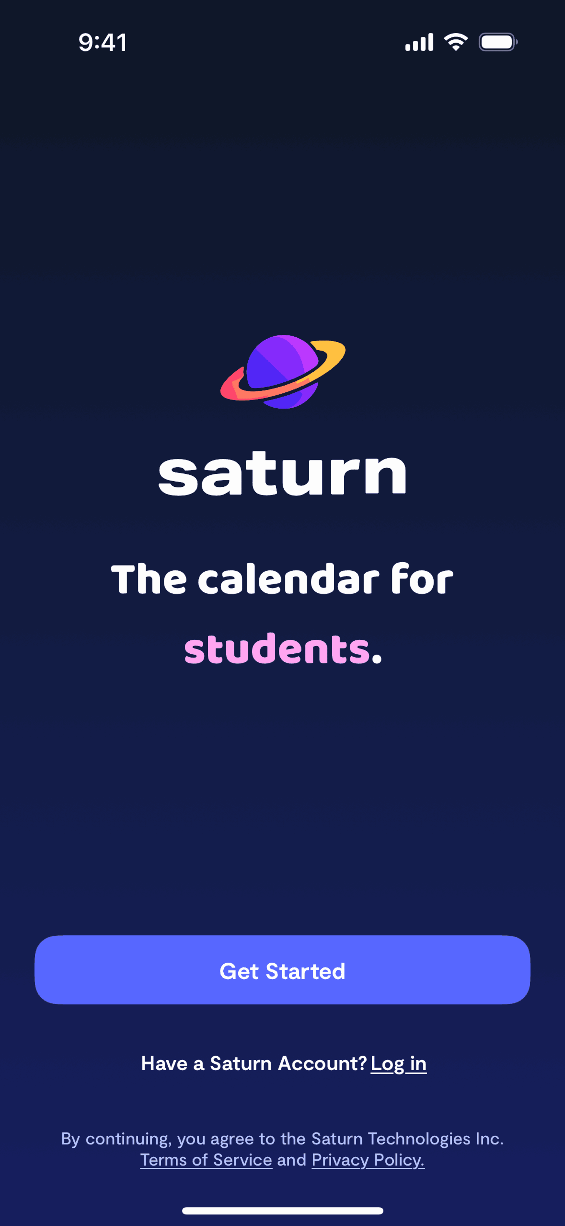 Saturn Calendar iOS Productivity interface screenshot 2
