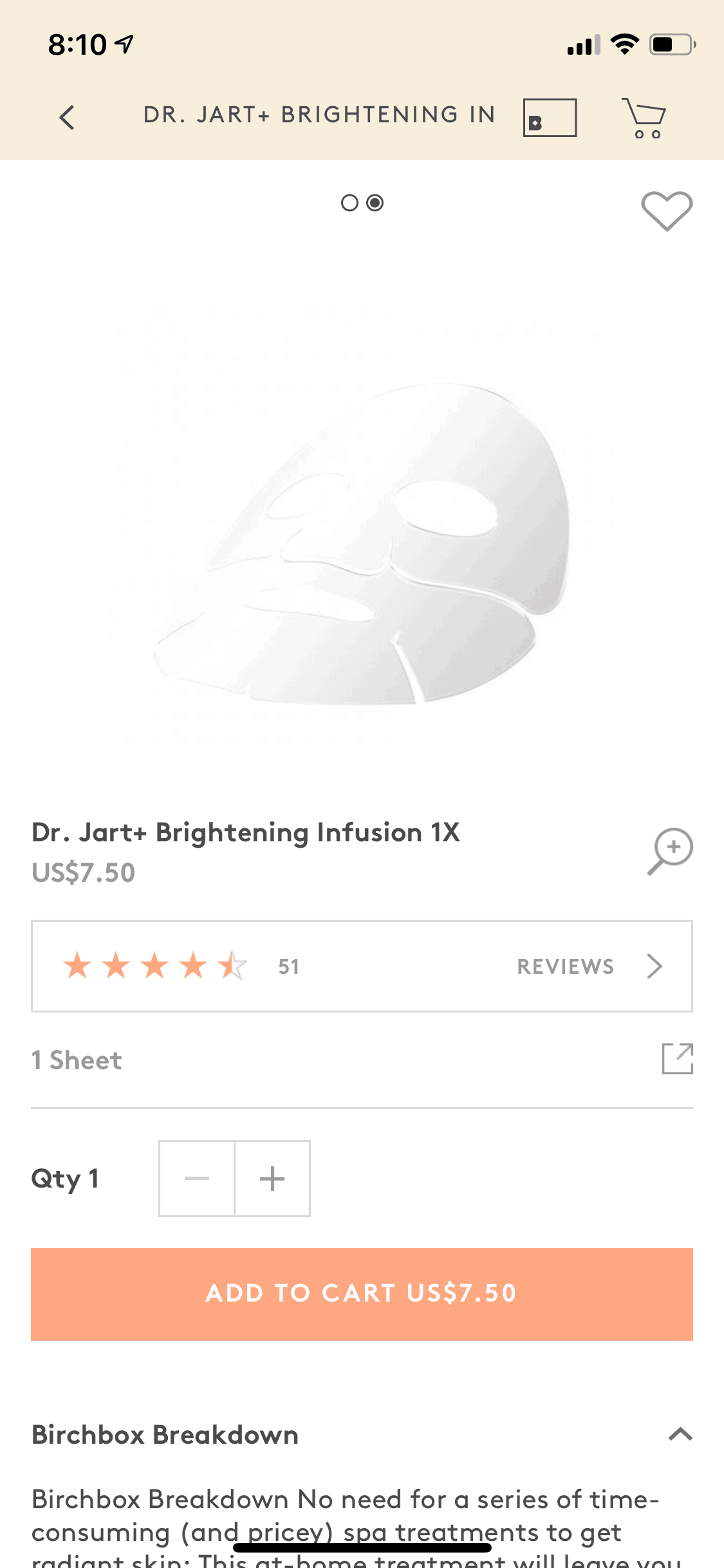 Birchbox iOS Shopping interface screenshot 17