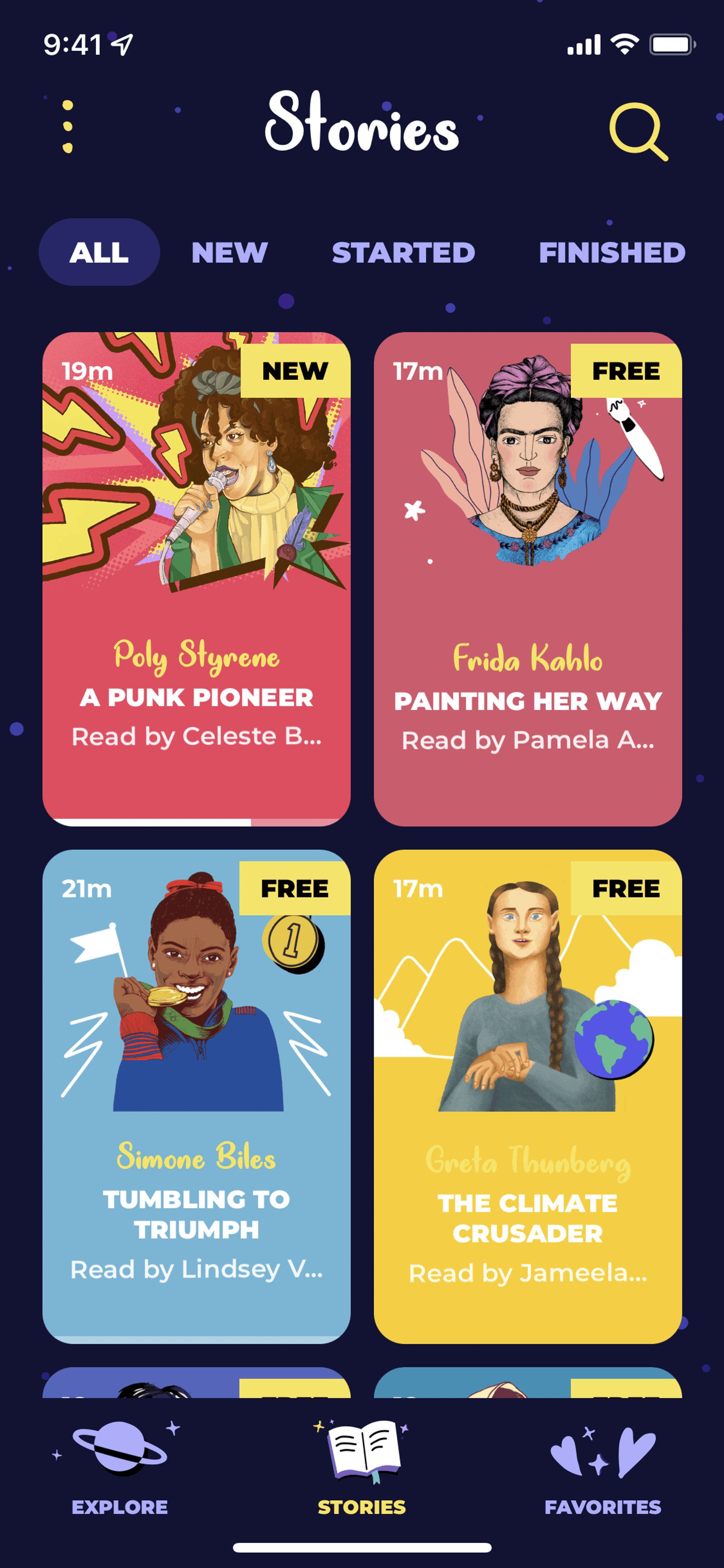 Rebel Girls iOS Lifestyle interface screenshot 2