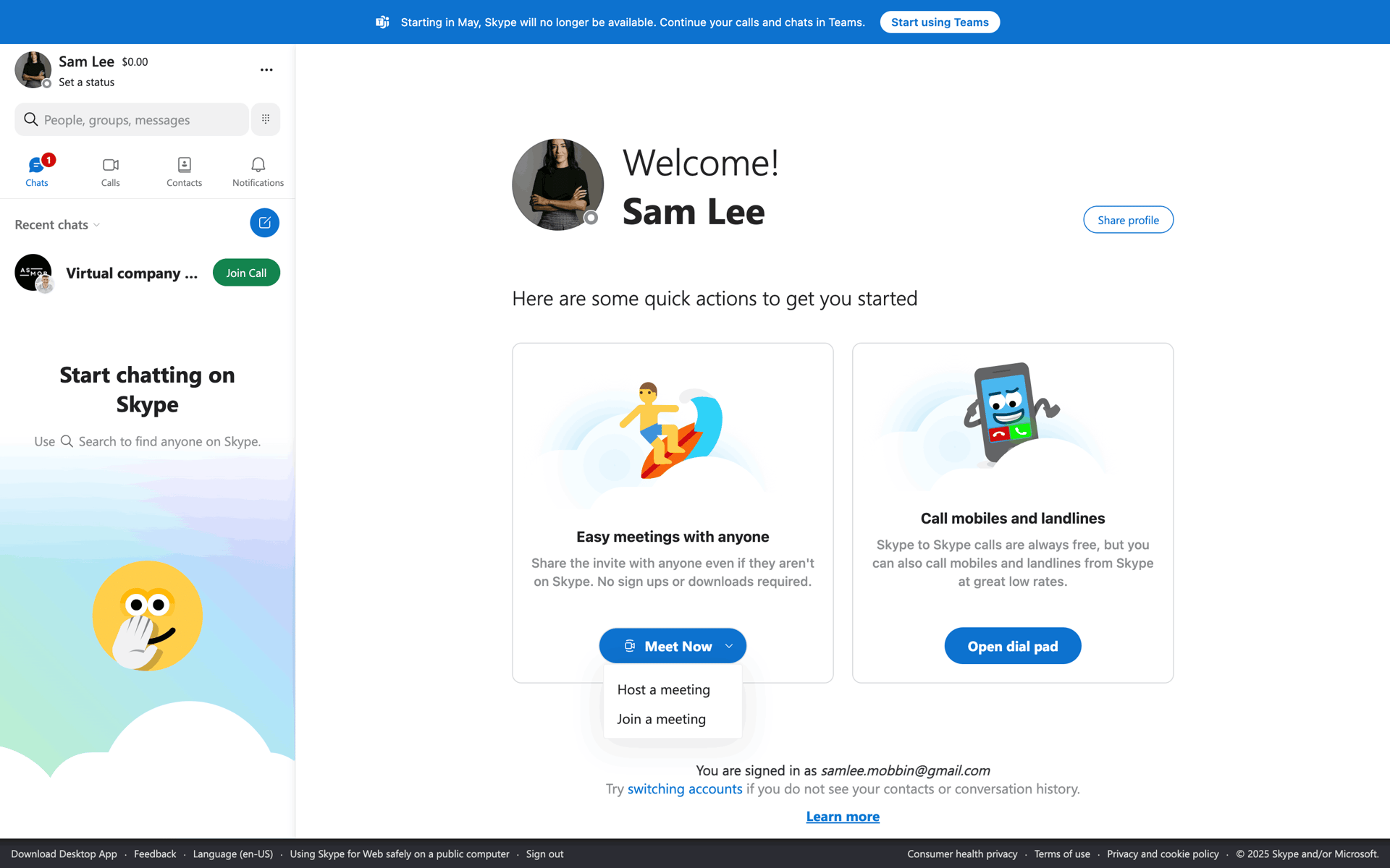 Skype Web Social Networking interface screenshot 16