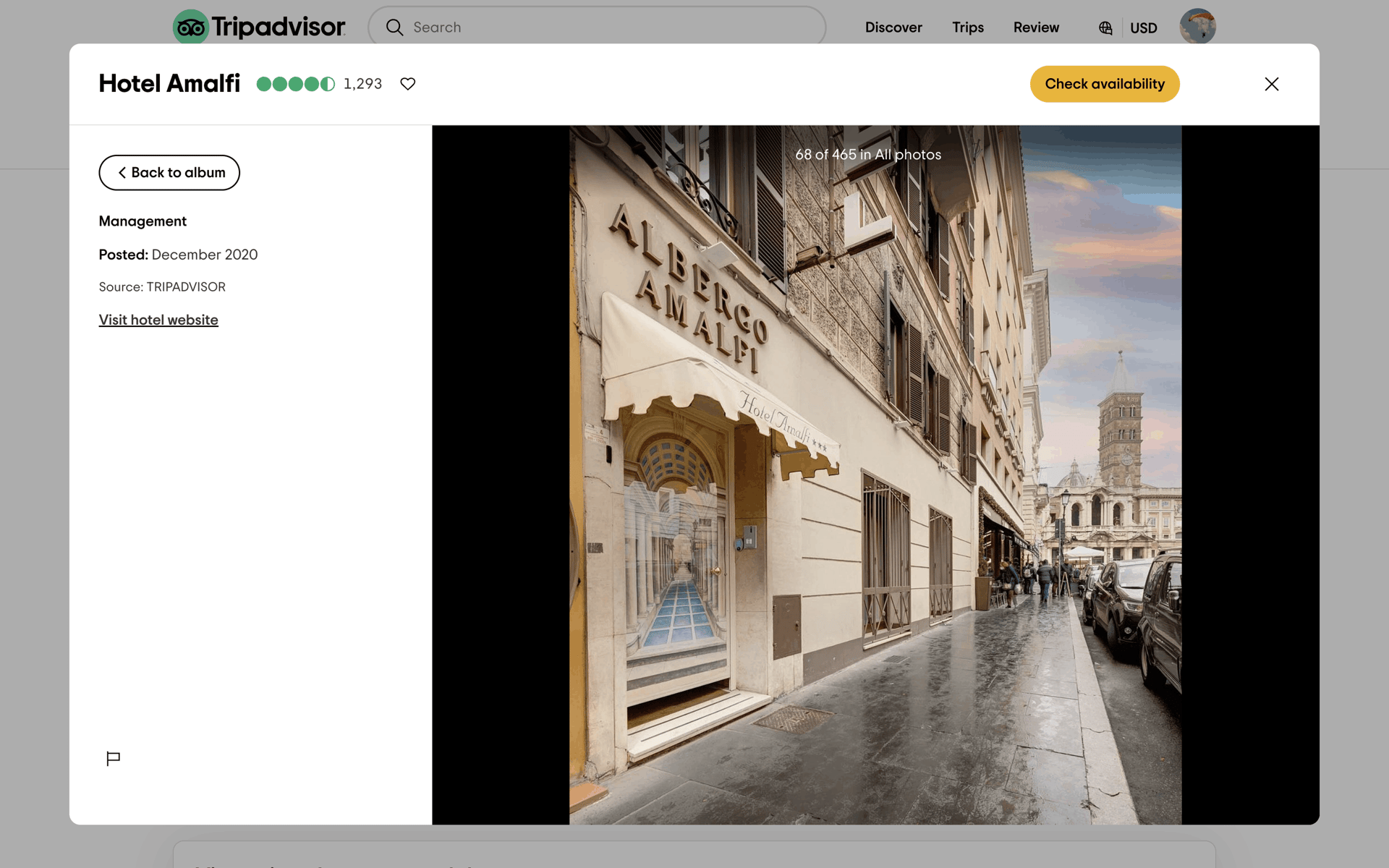 Tripadvisor Web Travel & Transportation interface screenshot 10