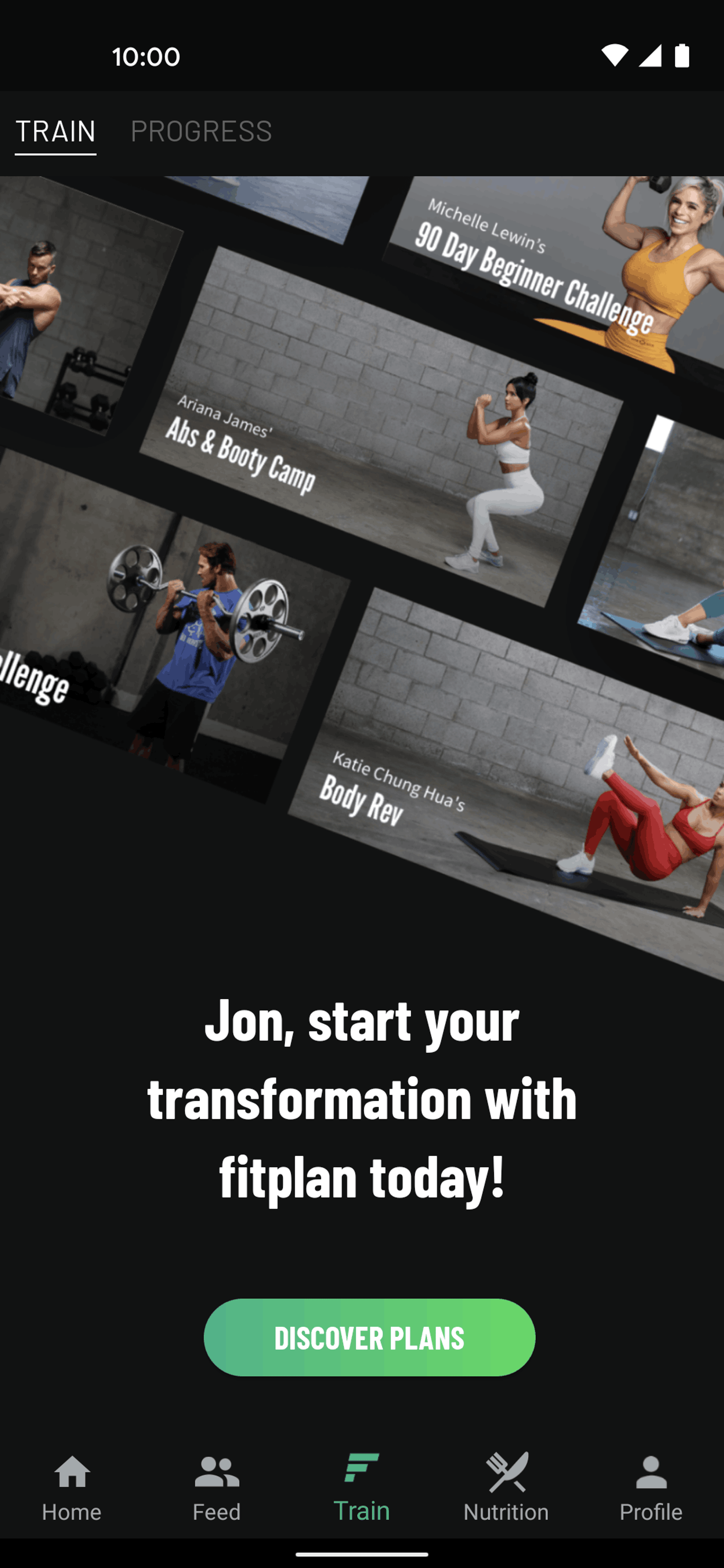 Fitplan Android Health & Fitness interface screenshot 2