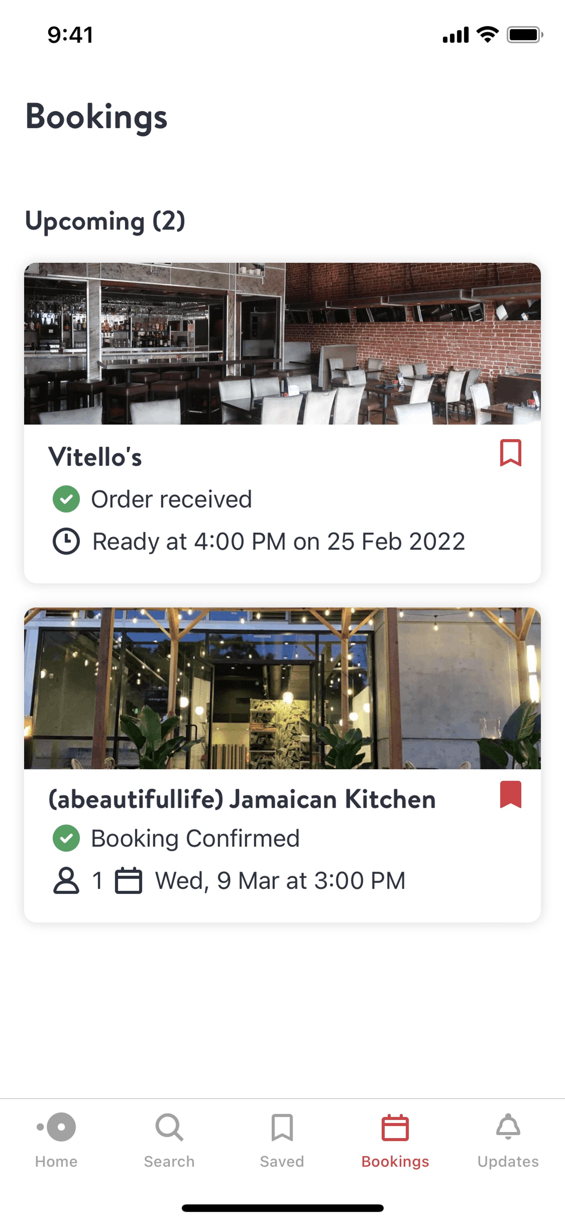 OpenTable iOS Food & Drink interface screenshot 4