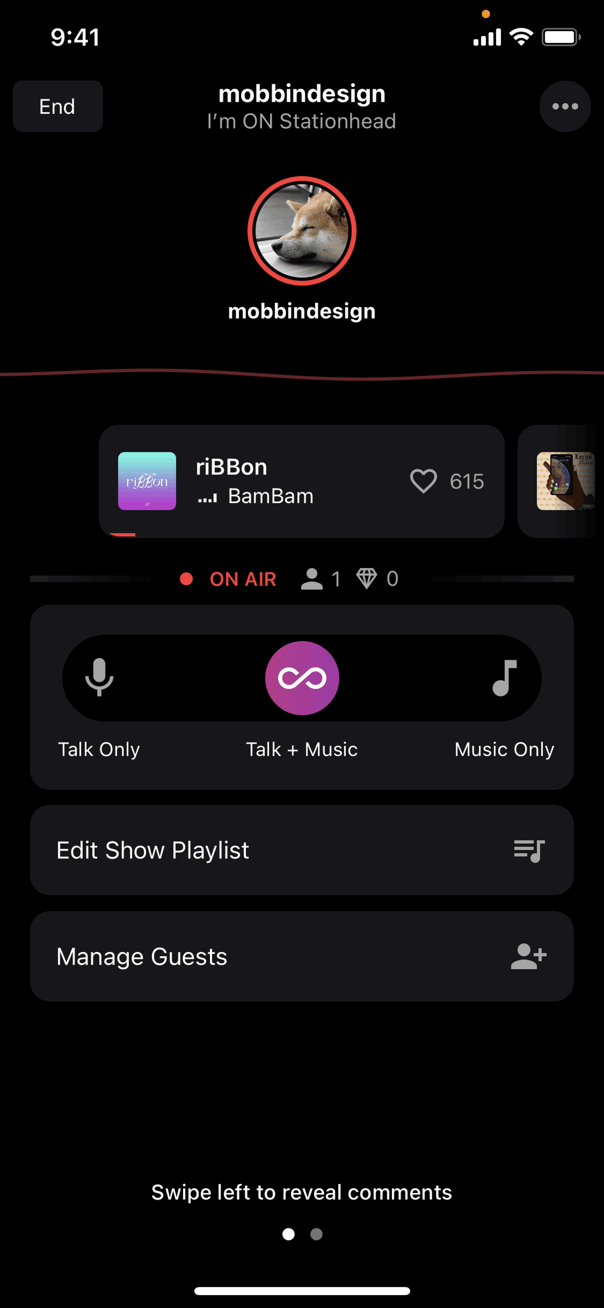 Stationhead iOS Music & Audio interface screenshot 24