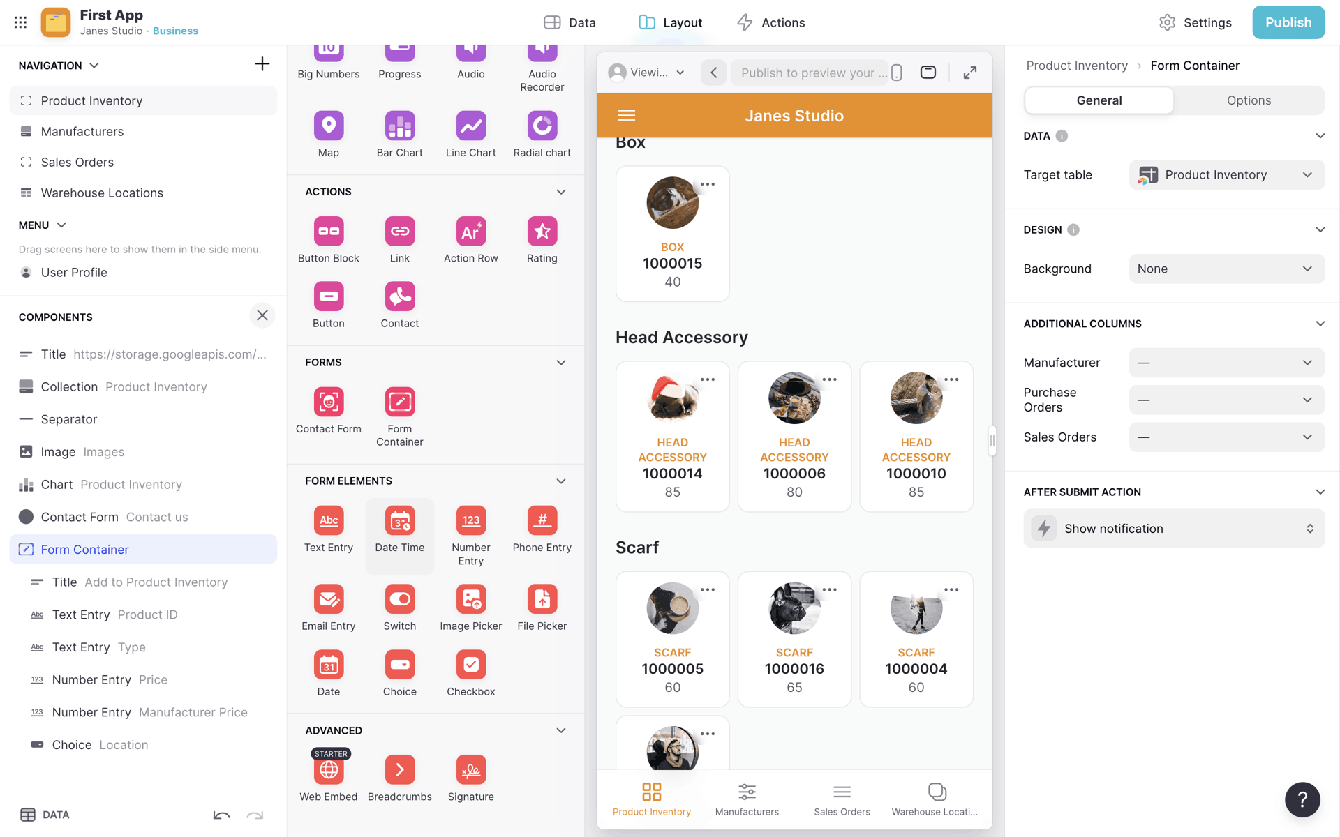 Glide Web Developer Tools interface screenshot 2