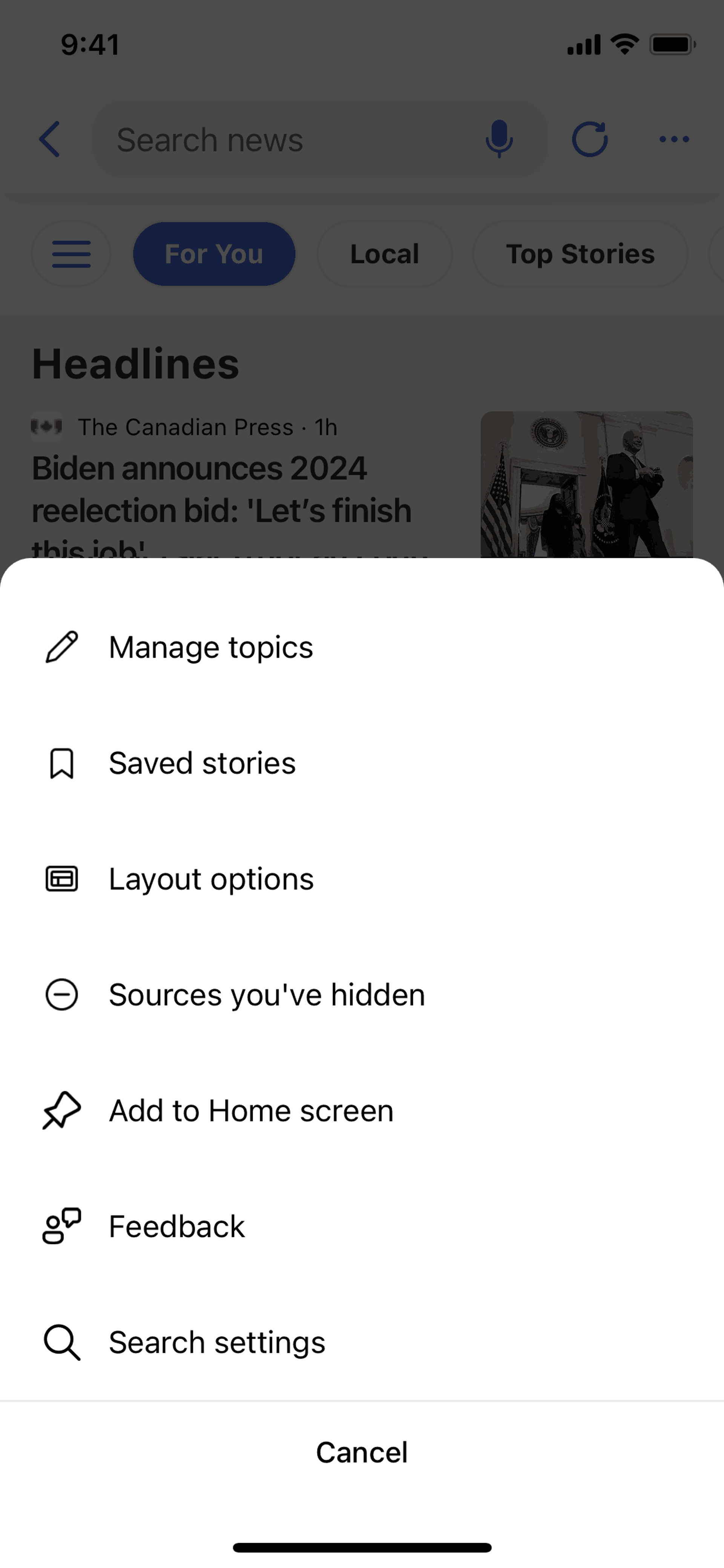 Bing iOS AI interface screenshot 11