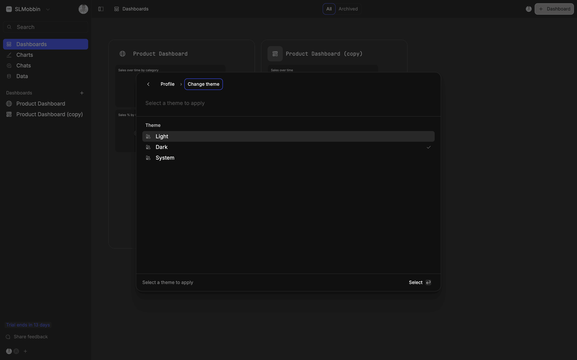 Basedash Web Business interface screenshot 18
