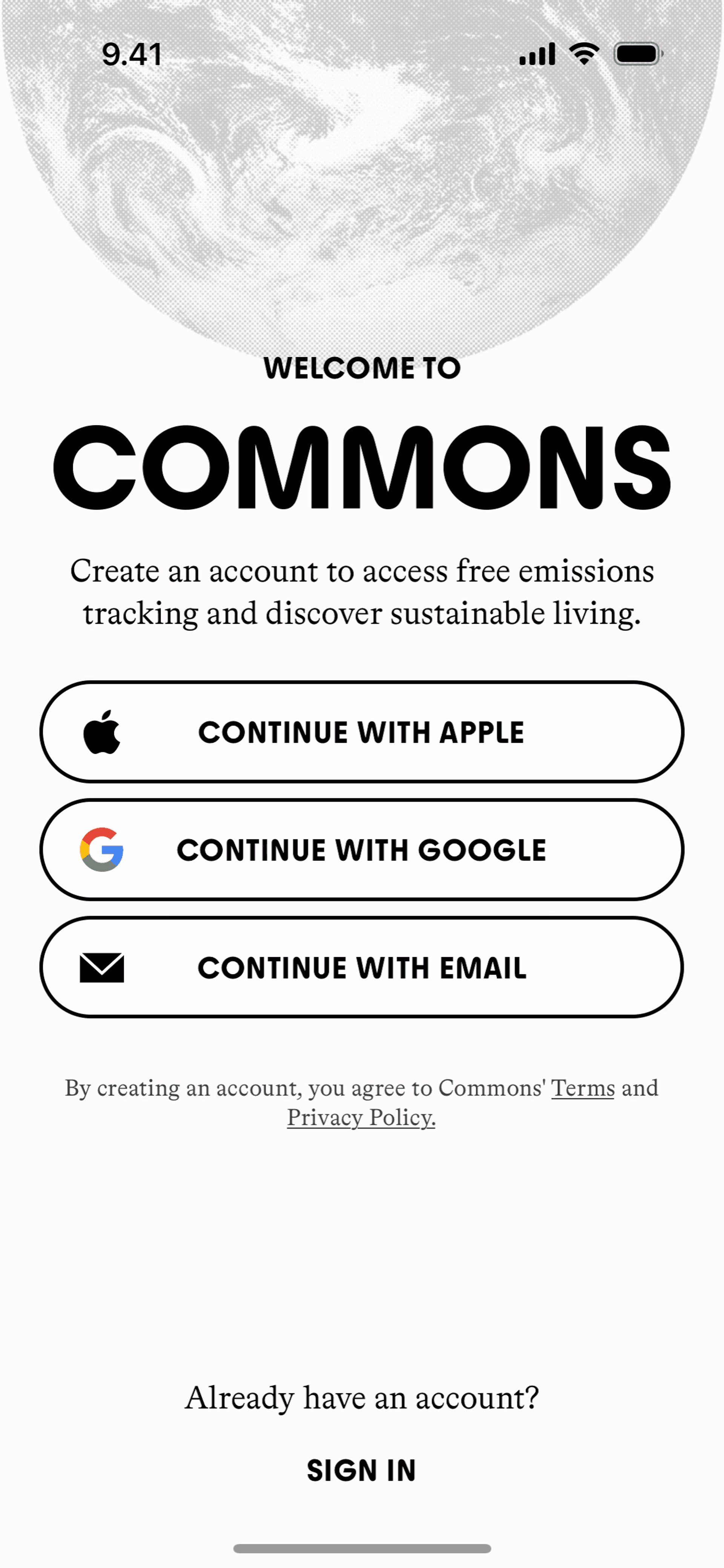 Commons iOS Lifestyle interface screenshot 3