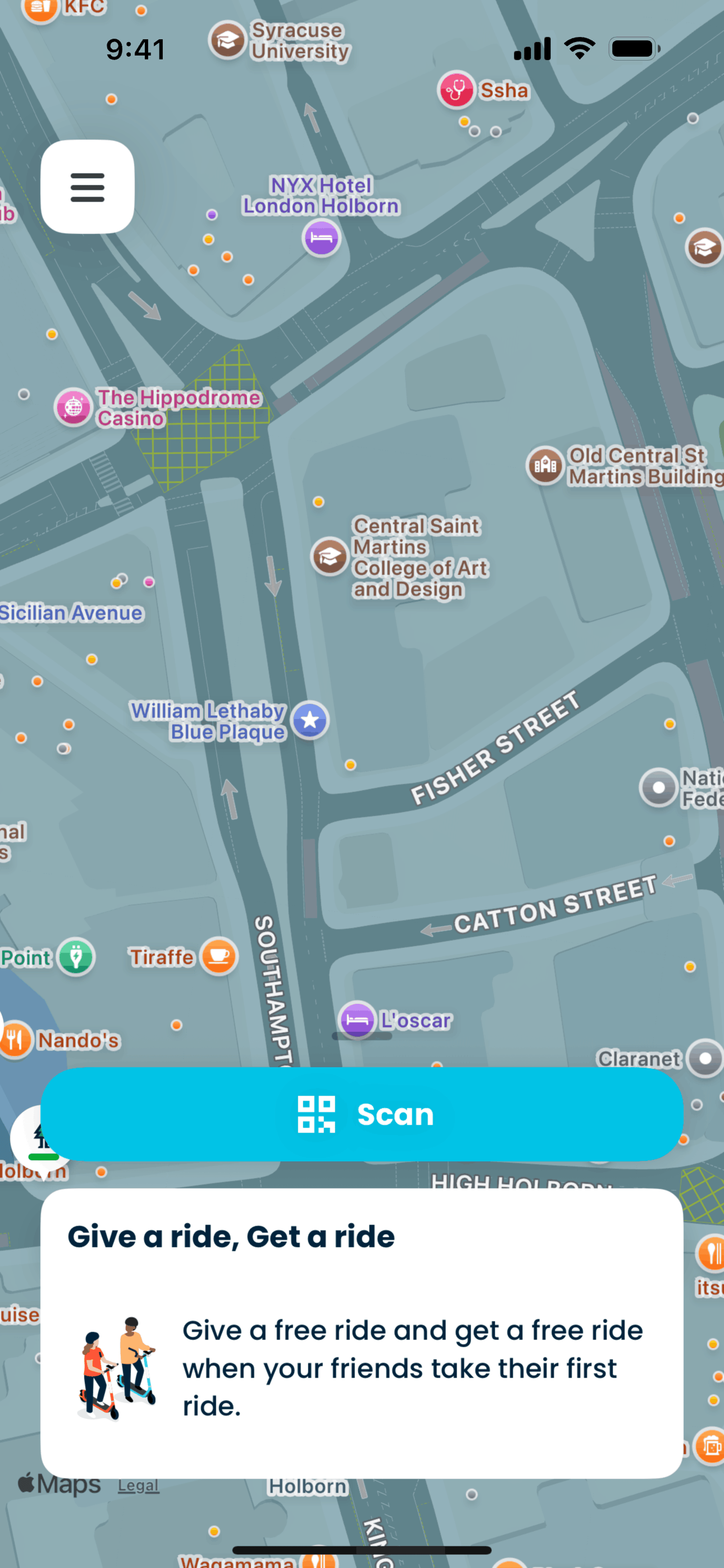Bird iOS Travel & Transportation interface screenshot 3