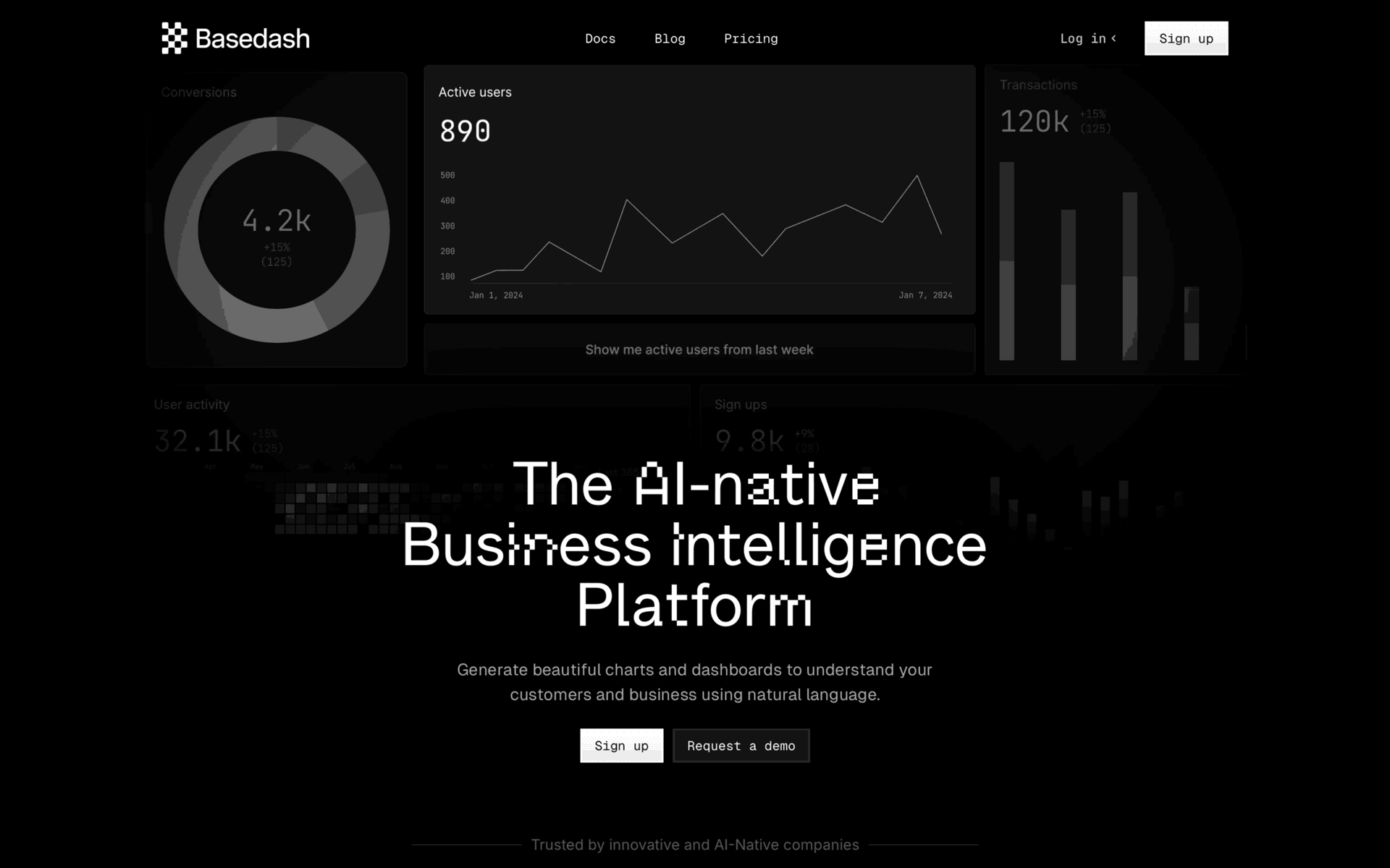 Basedash Web Business interface screenshot 1