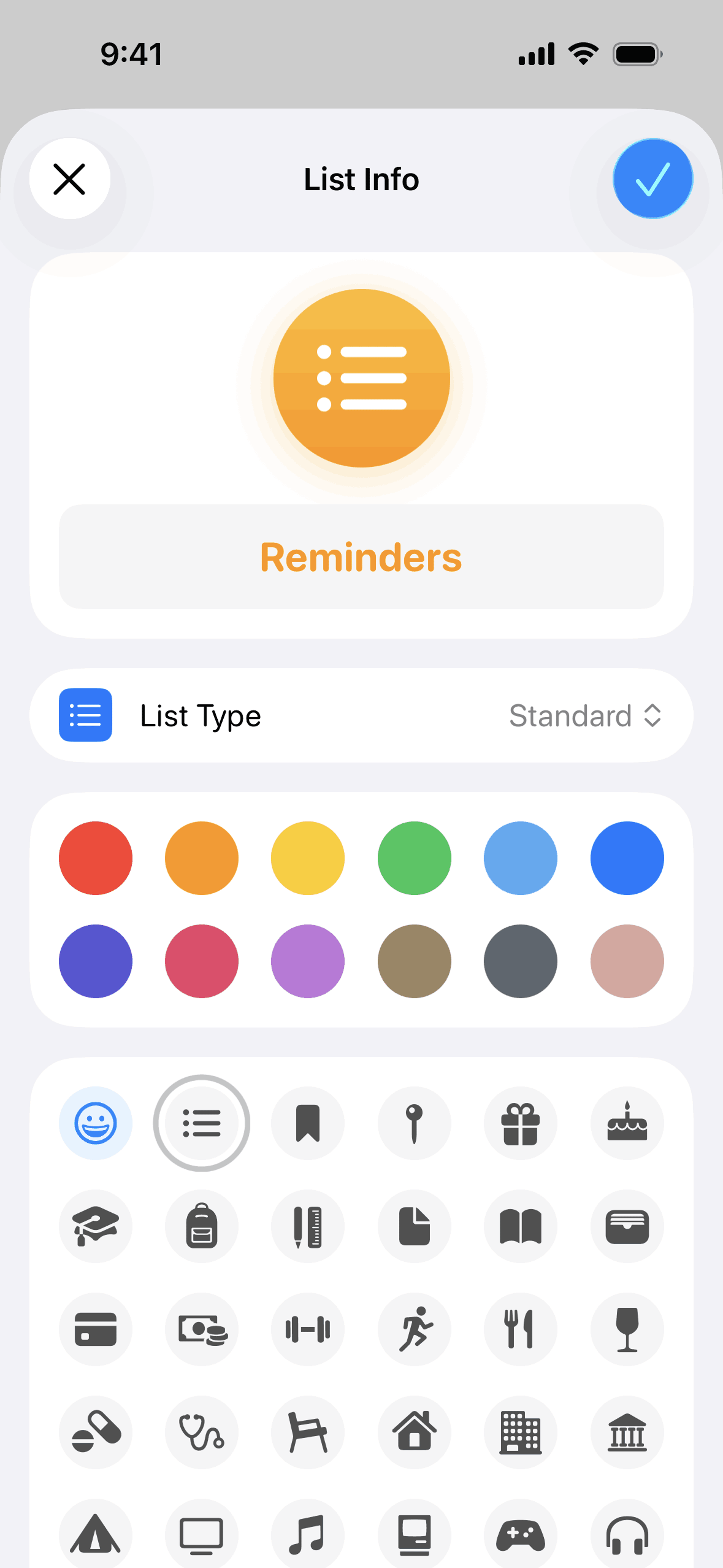 Reminders iOS Productivity interface screenshot 17