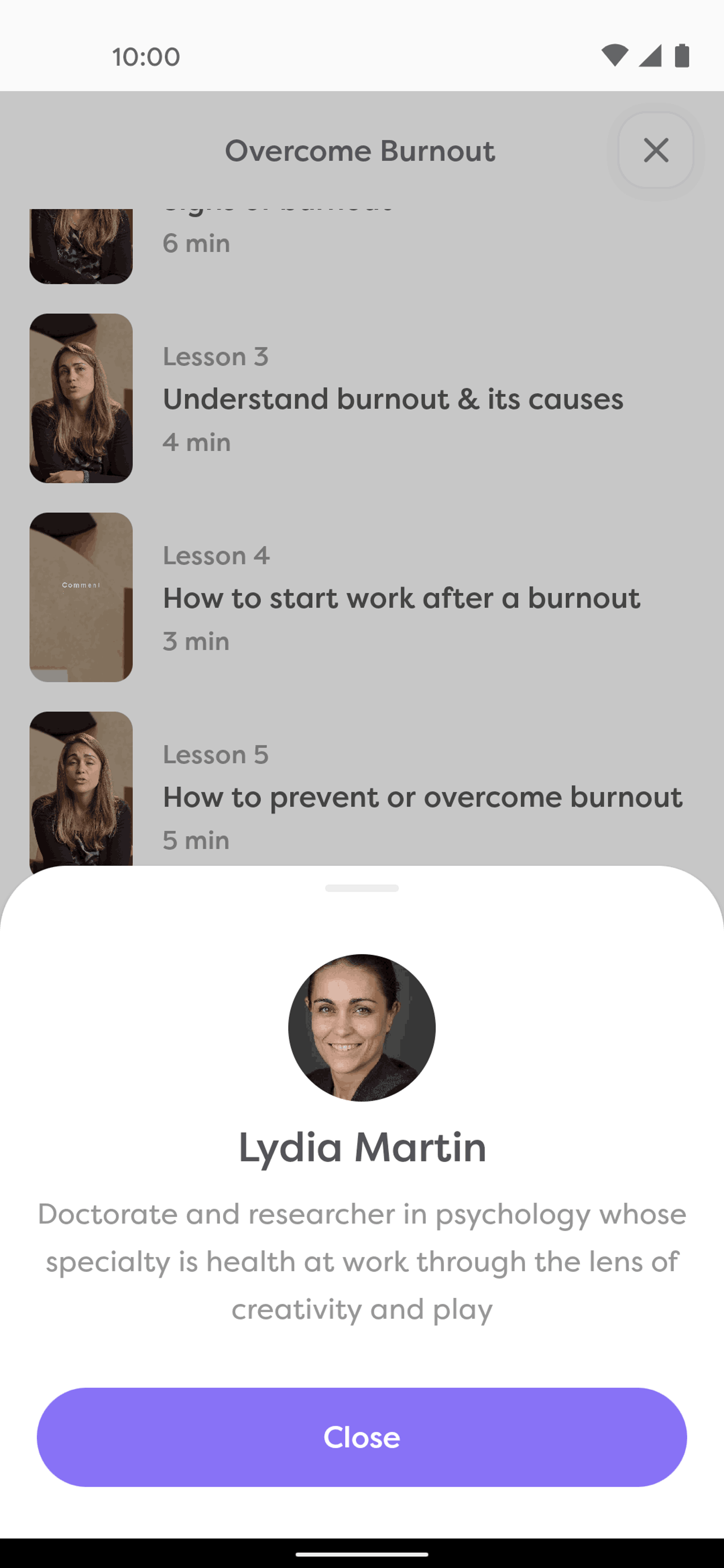 Alan Mind Android Health & Fitness interface screenshot 21
