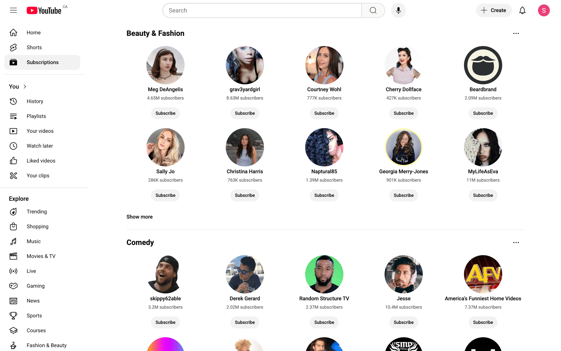 YouTube Web Photo & Video interface screenshot 9