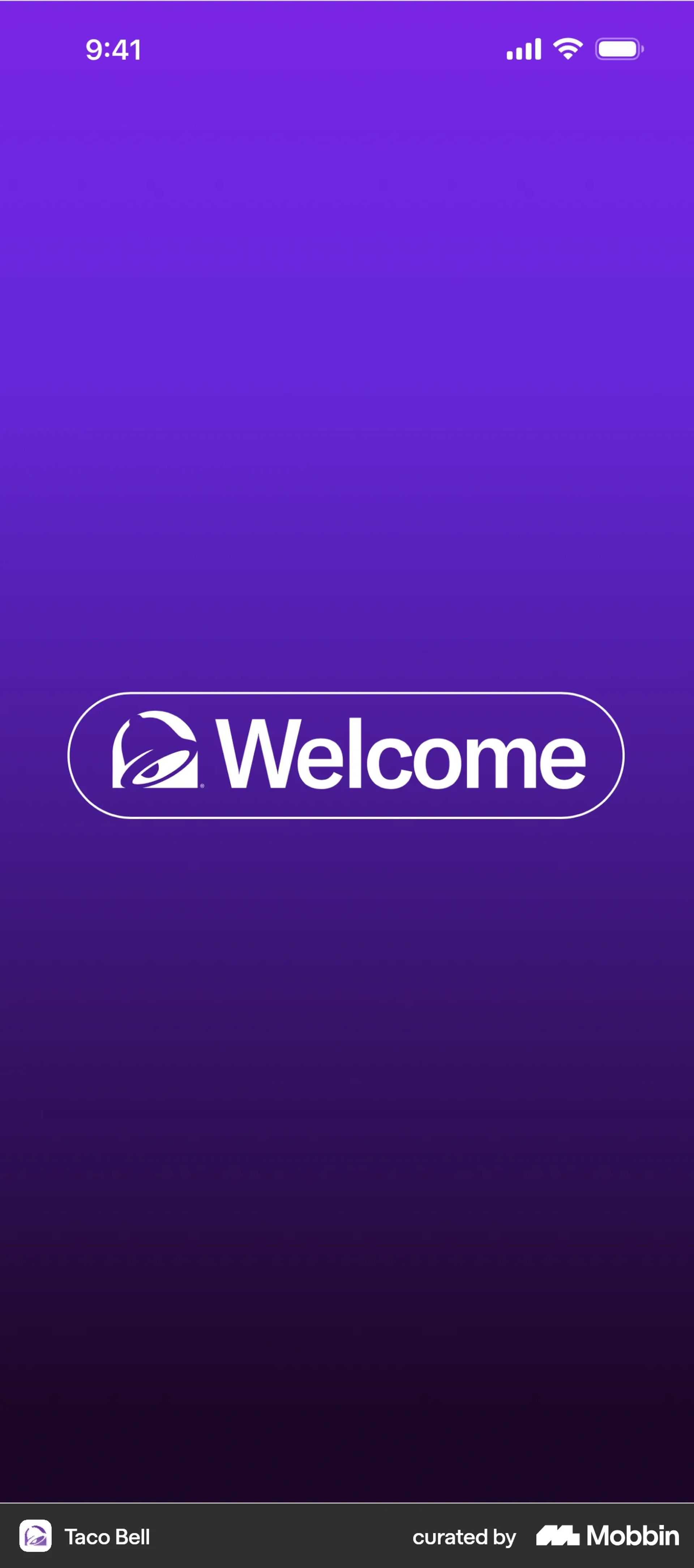 Taco Bell iOS Food & Drink interface screenshot 1