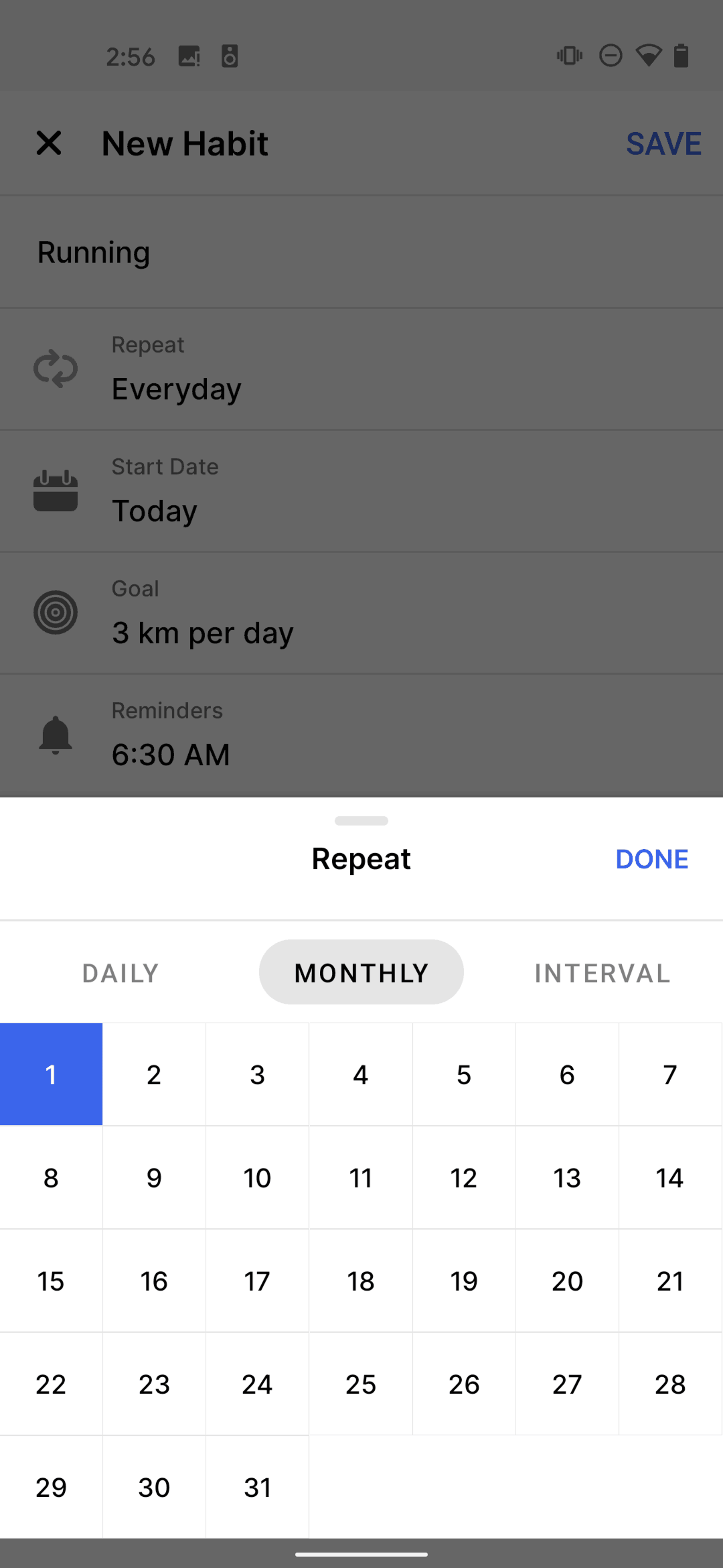 Habitify Android Productivity interface screenshot 15