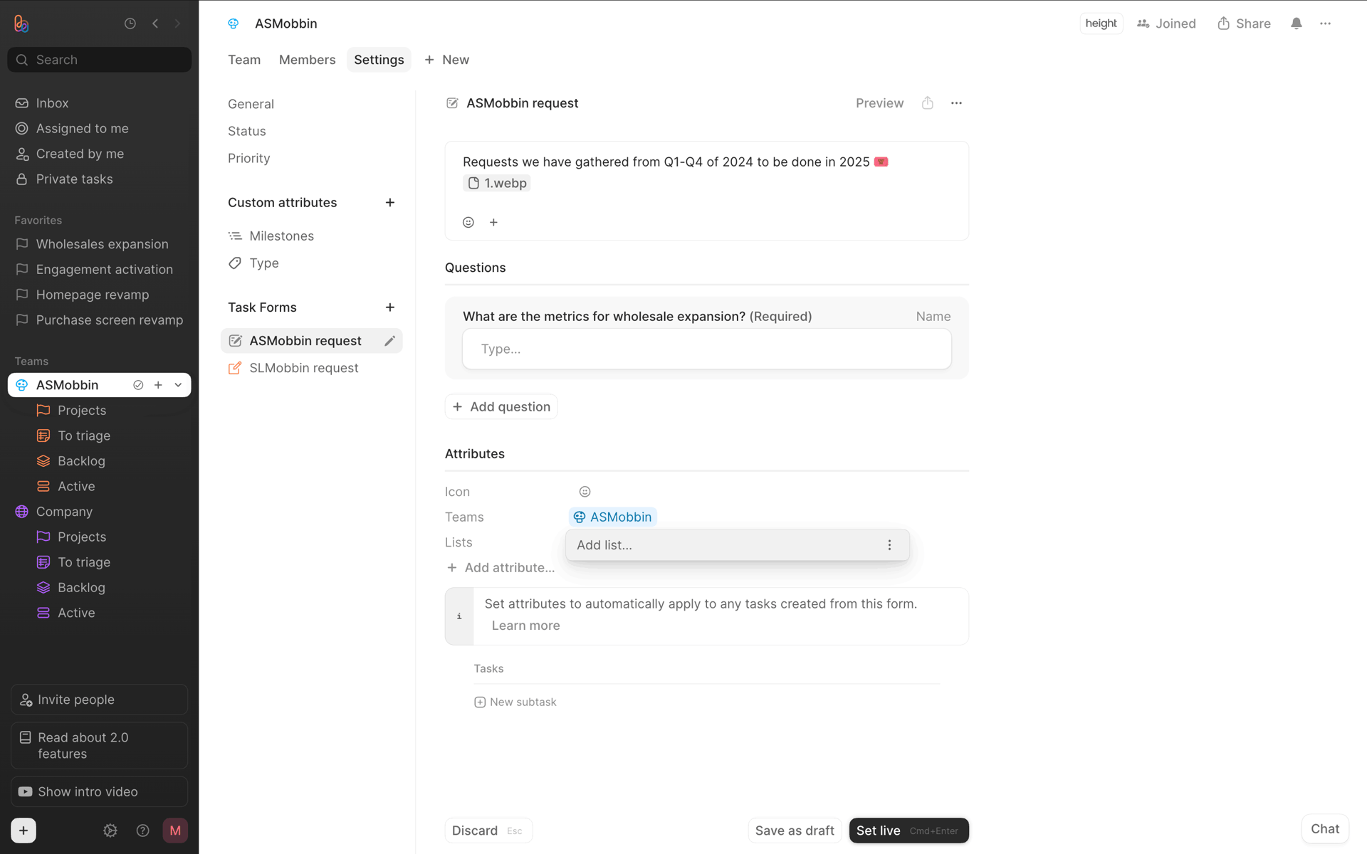 Height Web Business interface screenshot 18