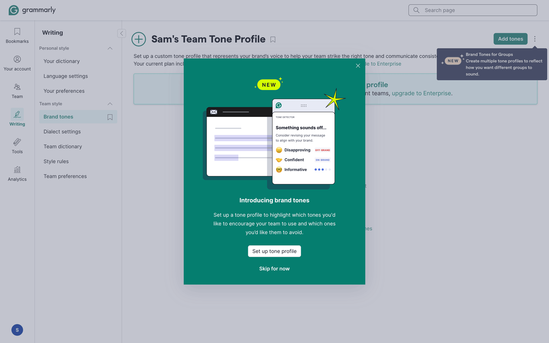 Grammarly Web AI interface screenshot 18