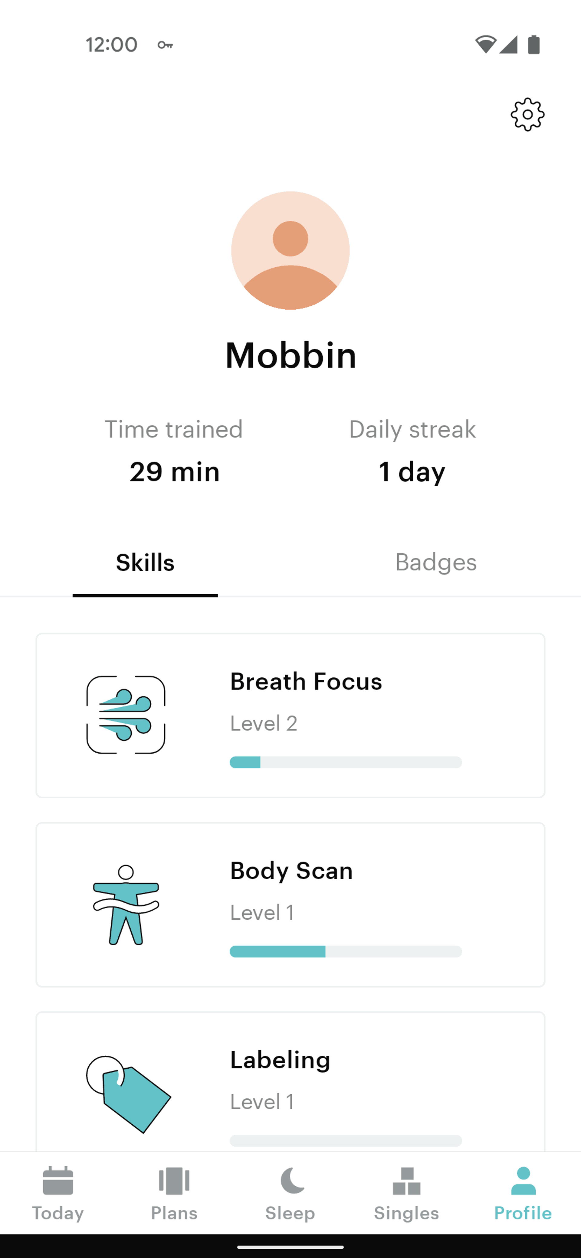 Balance Android Health & Fitness interface screenshot 3