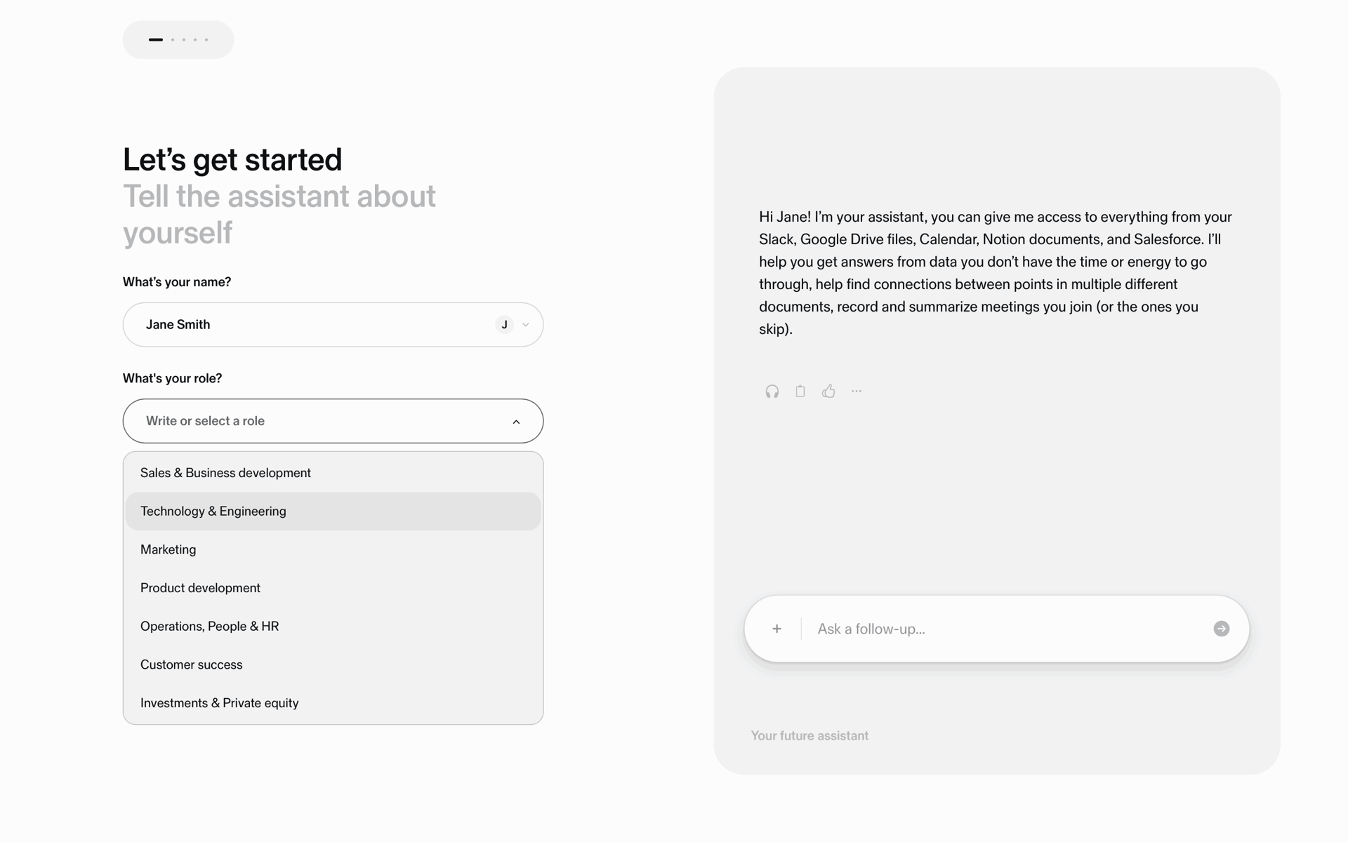 Sana AI Web Business interface screenshot 7
