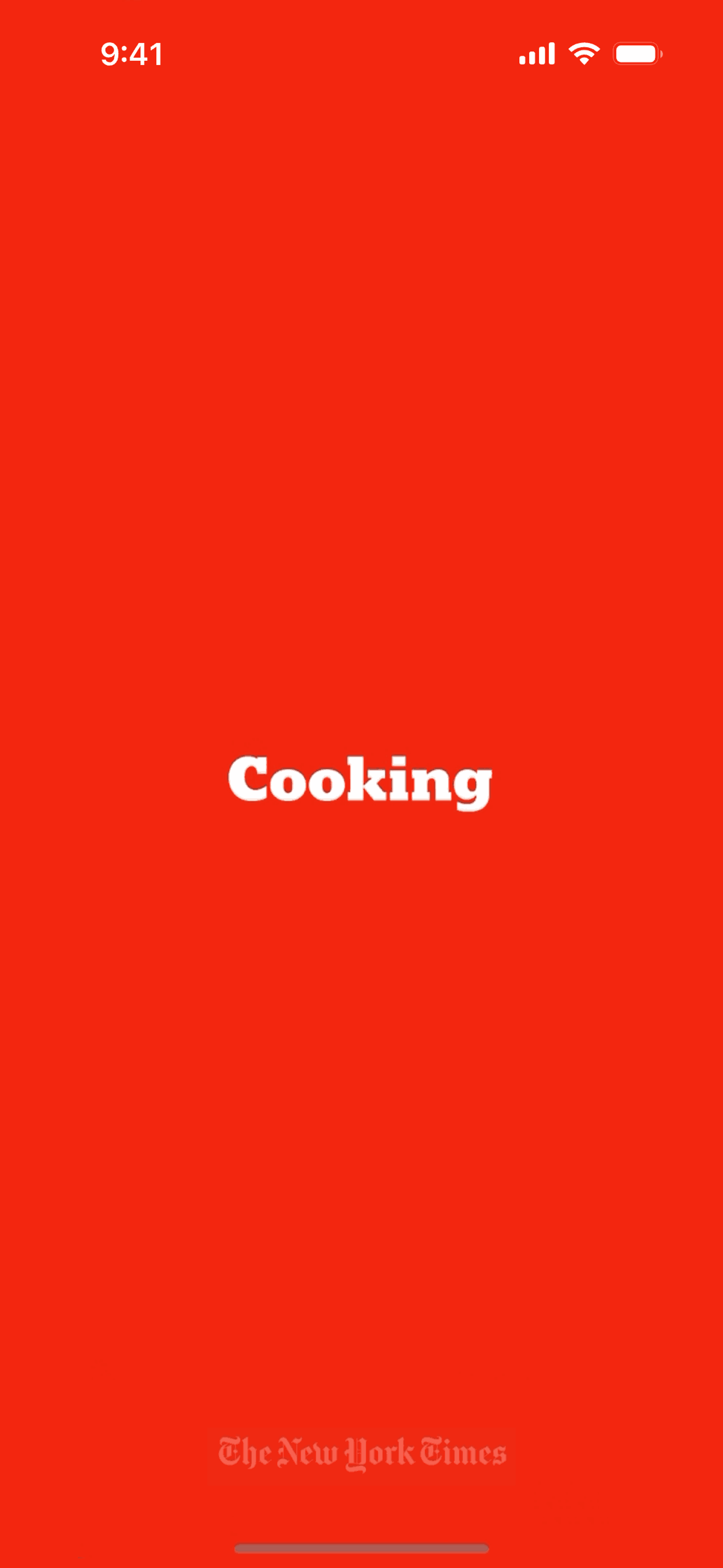 NYT Cooking iOS Food & Drink interface screenshot 1