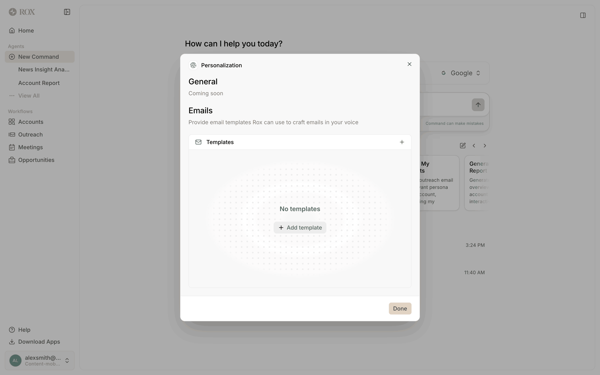 Rox Web Business interface screenshot 24