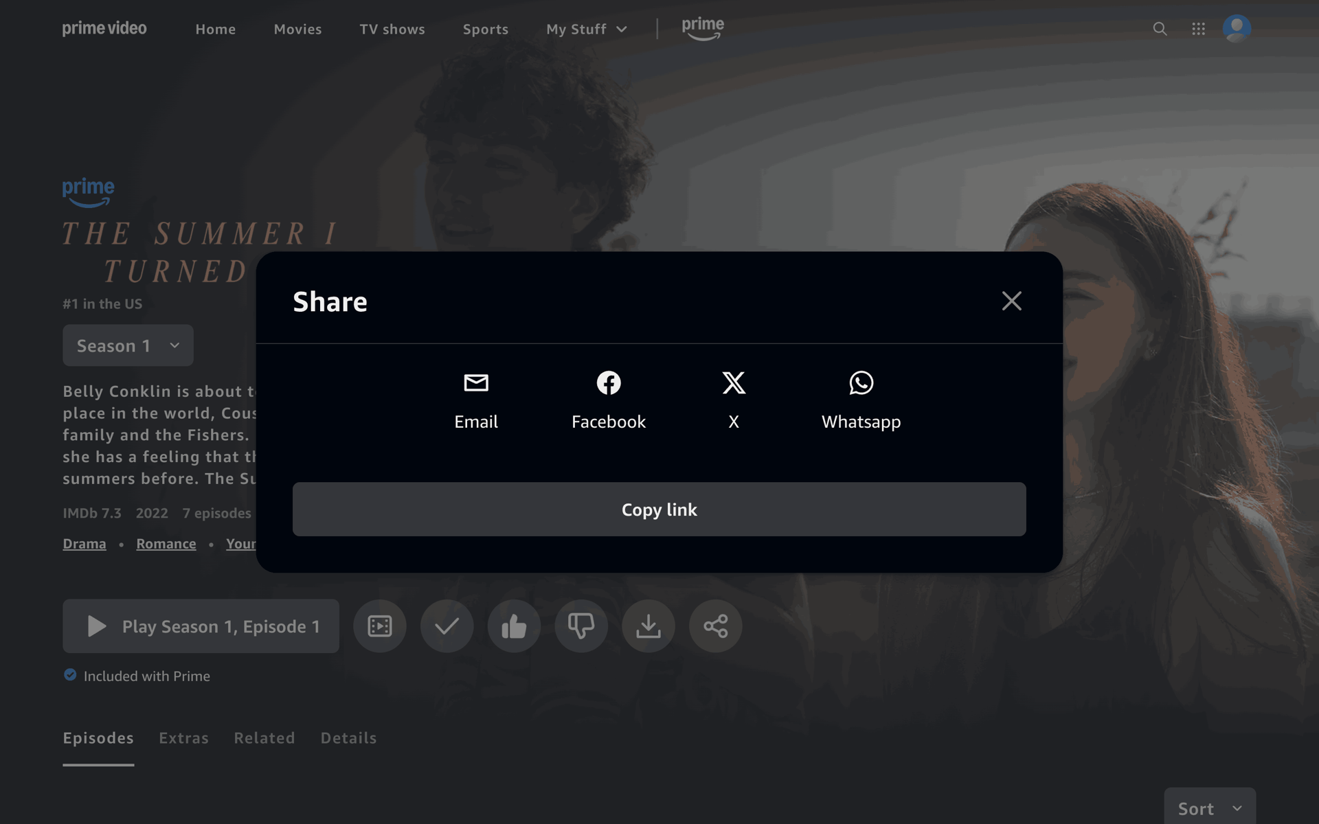 Prime Video Web Entertainment interface screenshot 14