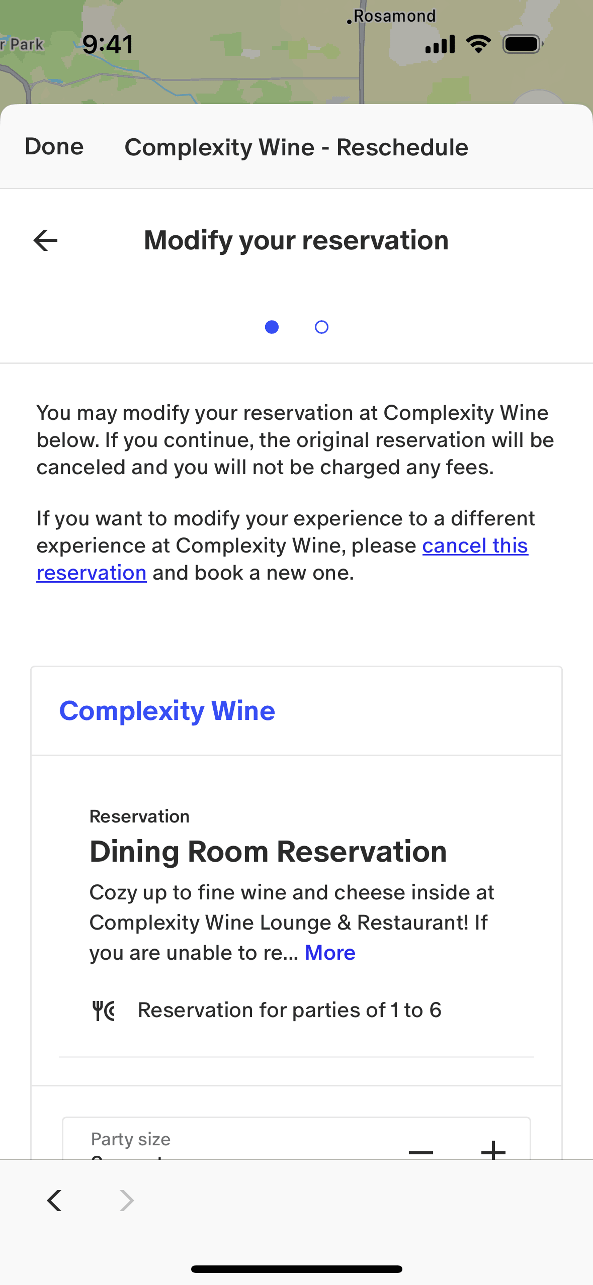 Tock iOS Food & Drink interface screenshot 18