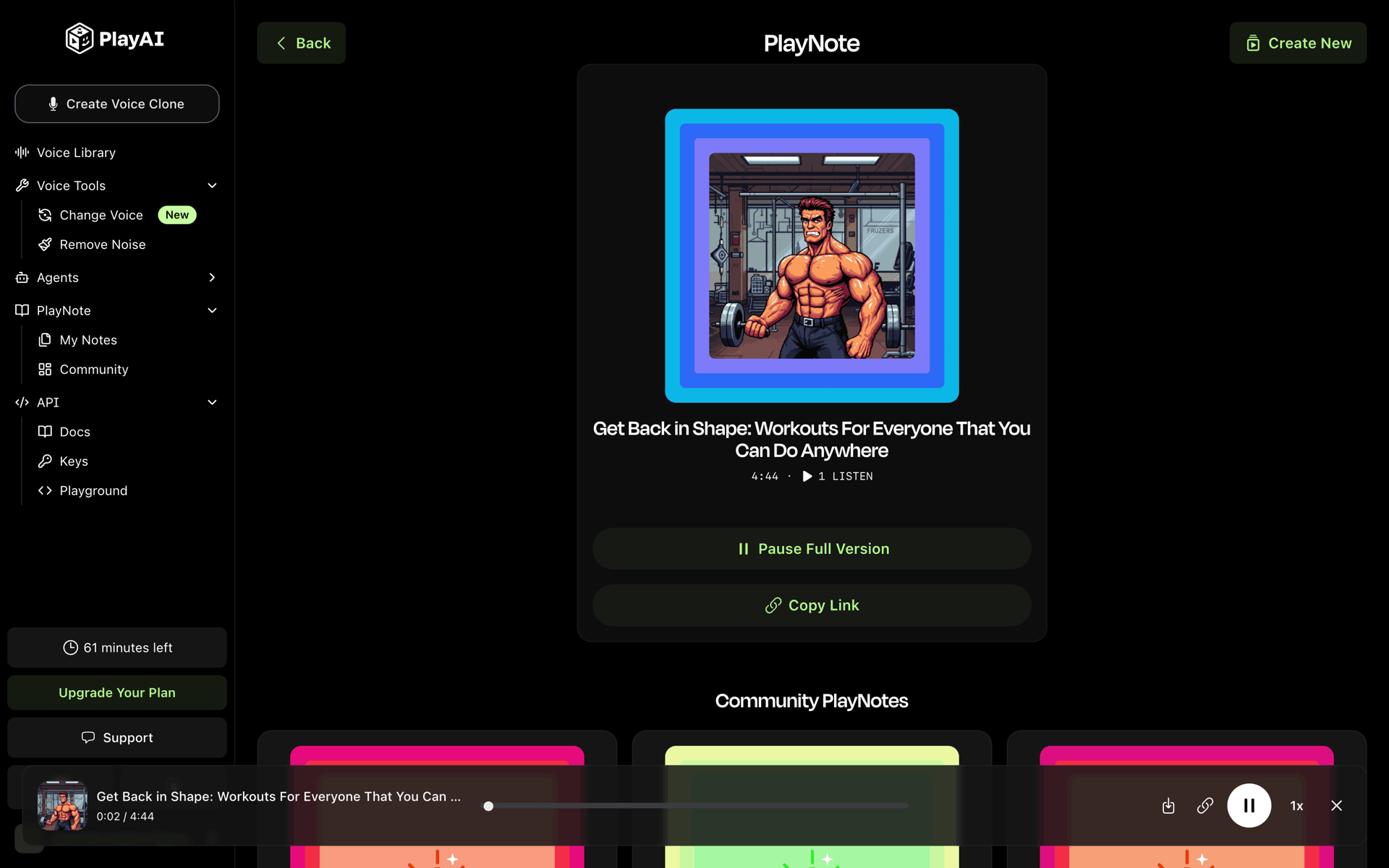 PlayAI Web AI interface screenshot 5