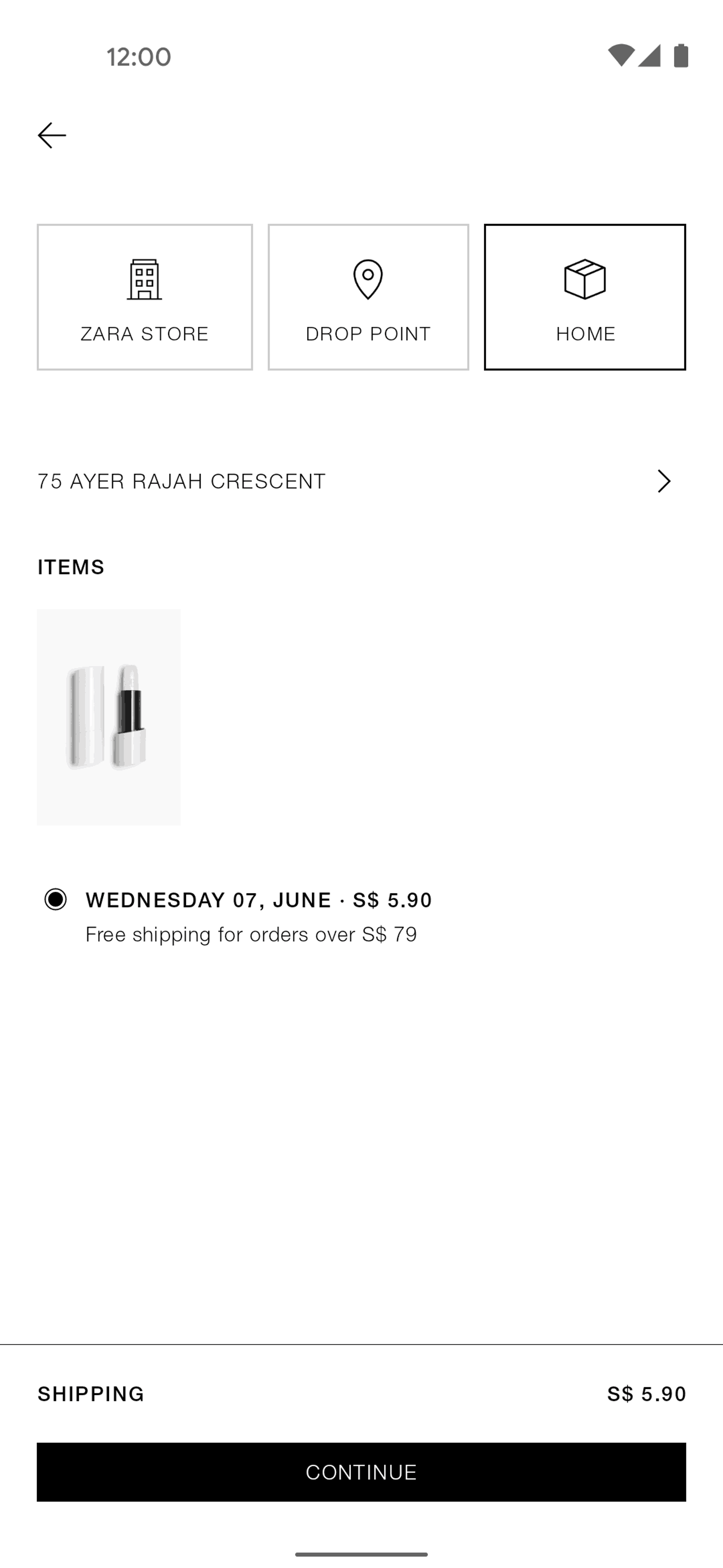 ZARA Android Shopping interface screenshot 17