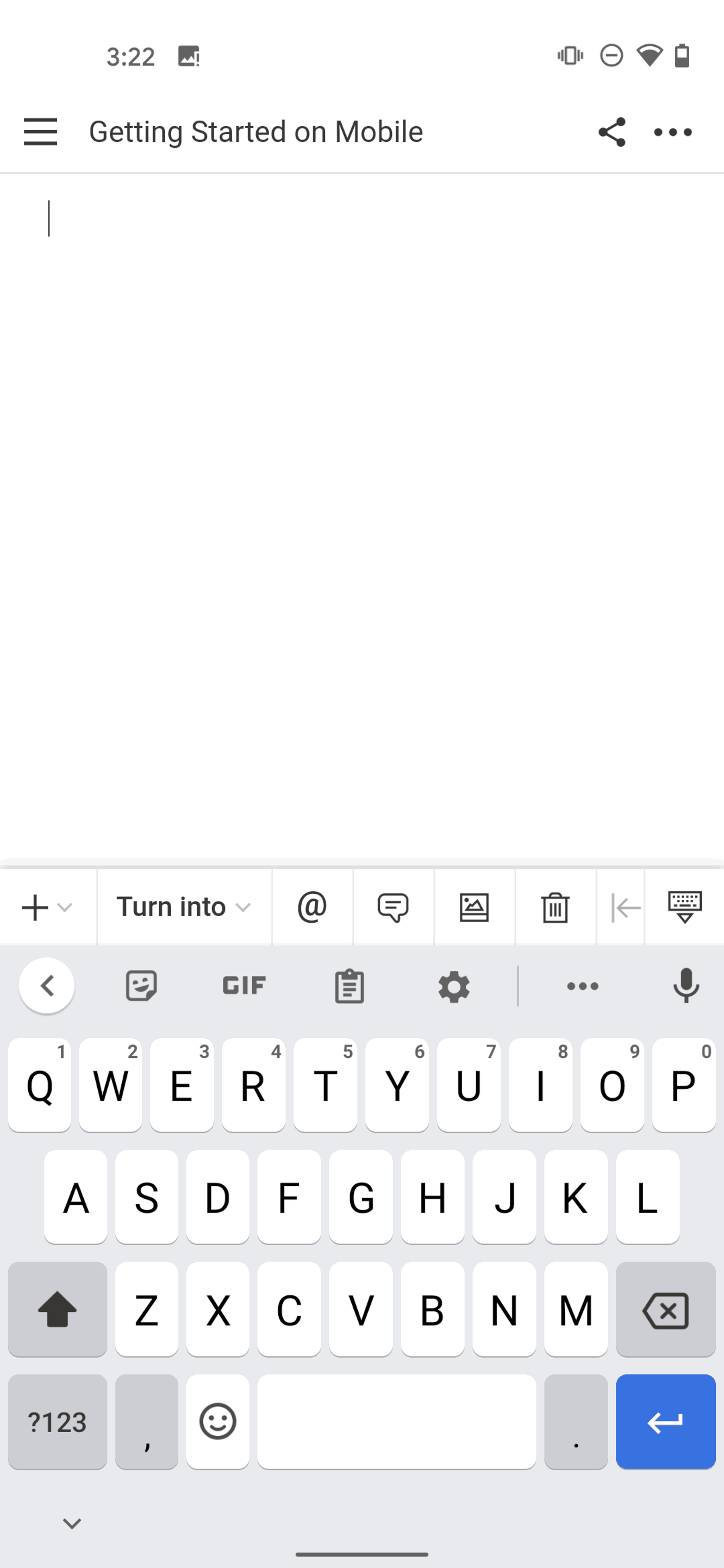 Notion Android Collaboration interface screenshot 13