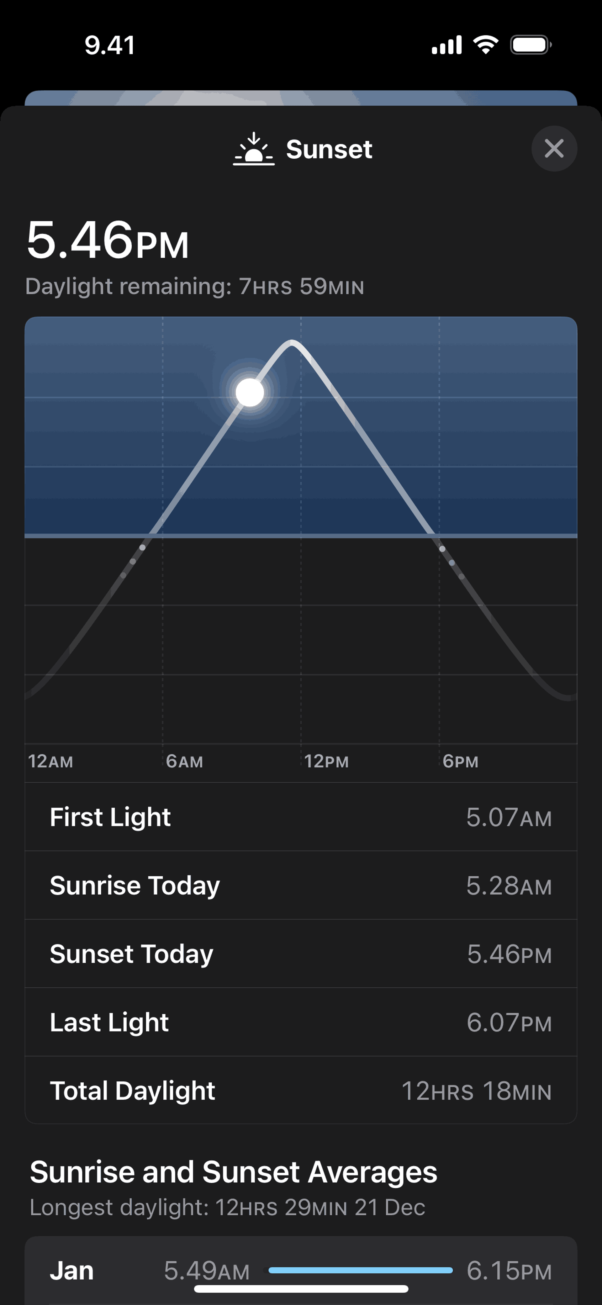Weather iOS Lifestyle interface screenshot 8