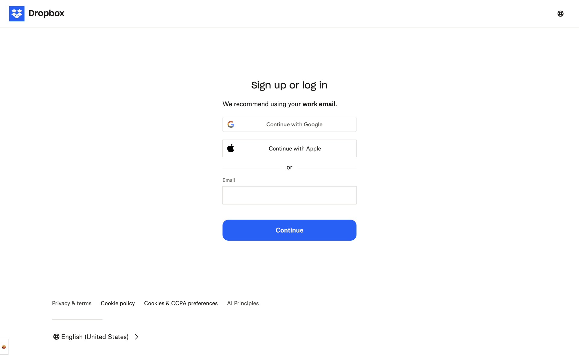 Dropbox Web Productivity interface screenshot 4