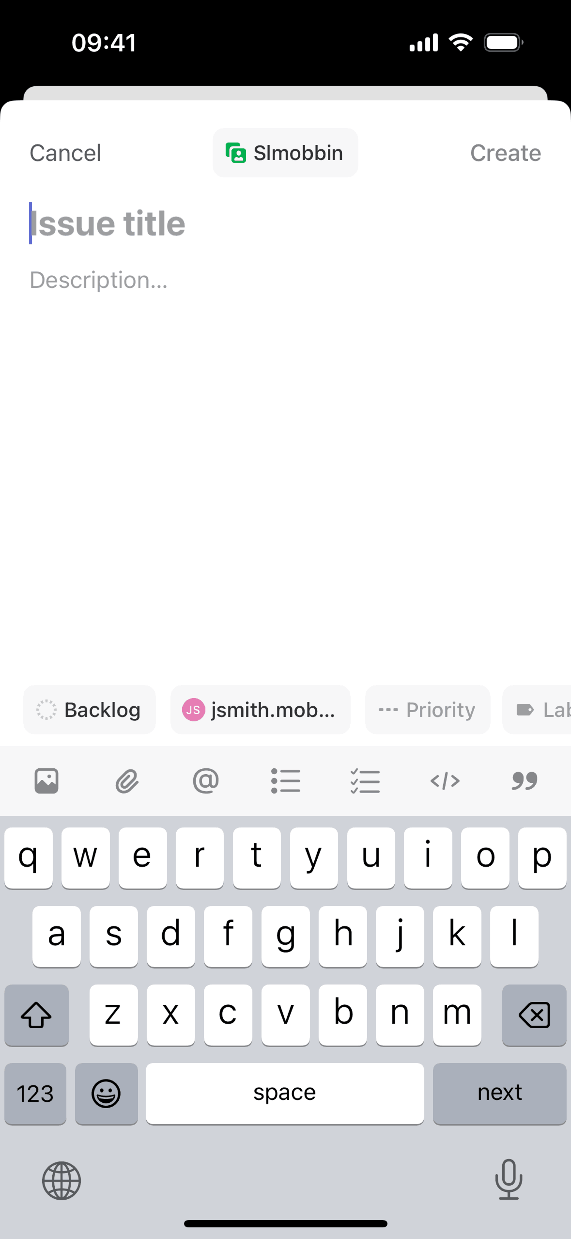 Linear iOS Developer Tools interface screenshot 5