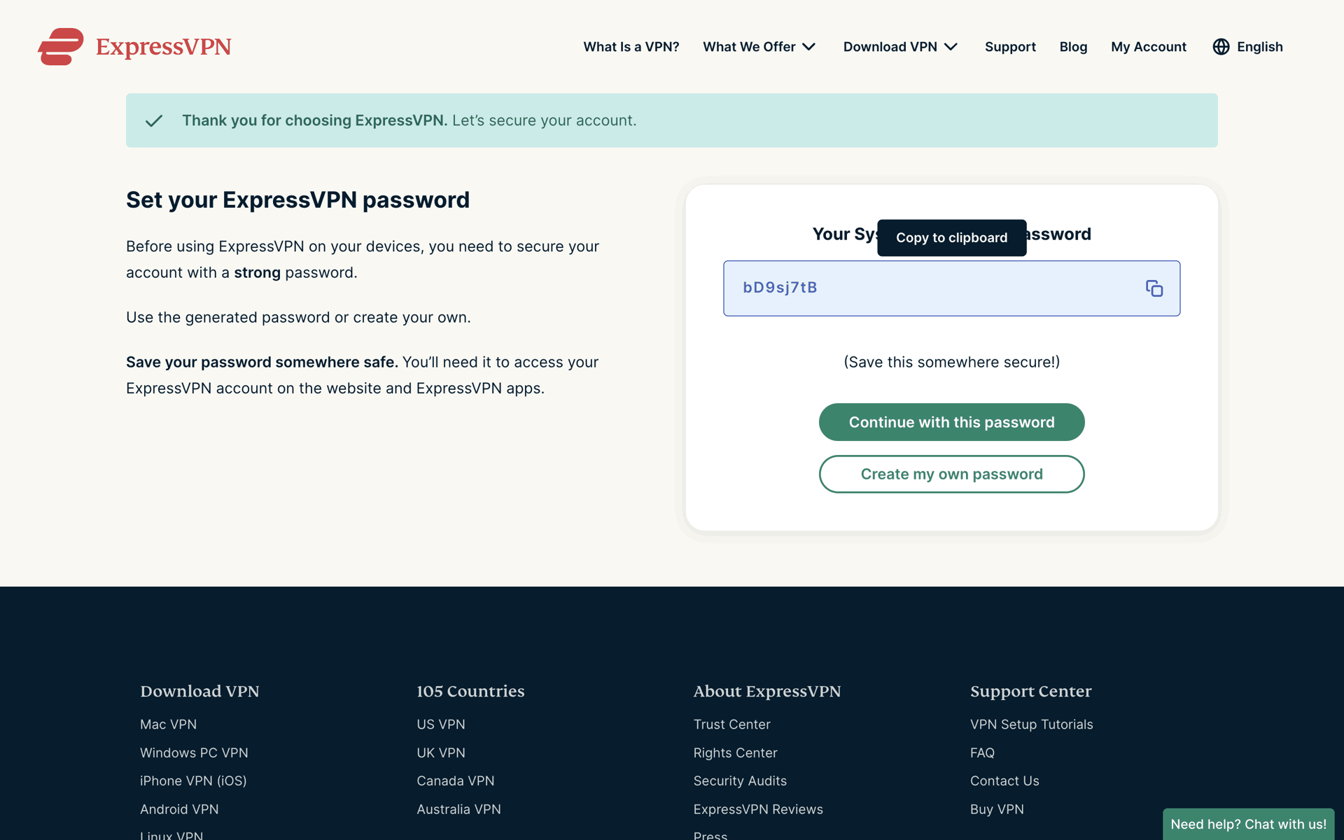 ExpressVPN Web Productivity interface screenshot 4